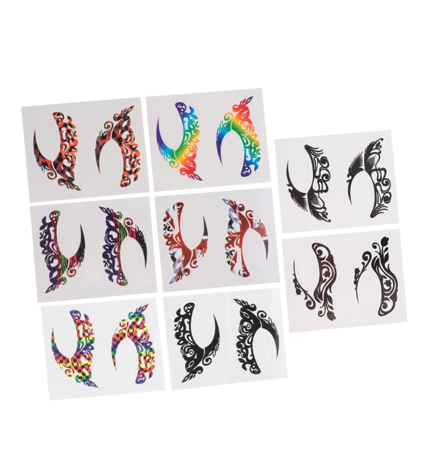 Didiseaon 24 Pairs Eye Shadow Eyeliner Stickers Make up Face Jewel Face Decor Double Eyelid Glue Eyeshadow - Buy Online on GoSupps.com