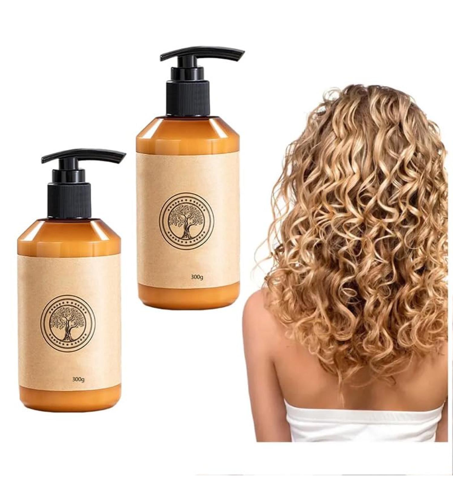 Shiren Zhuangshu Moroccan Curl Hair Elastin - Long-Lasting Volume & Moisturizing for Dry Damaged Curls (2 Pieces) - International Shipping Available - Buy Online on GoSupps.com
