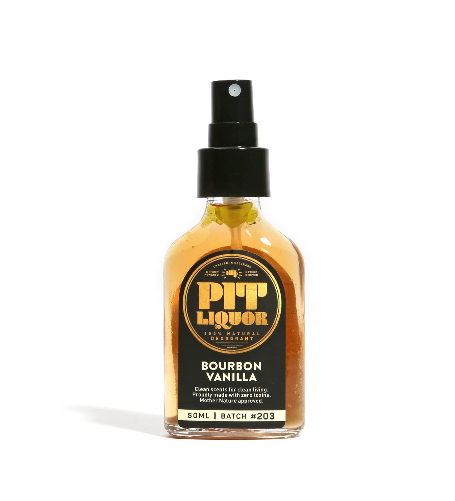 Pit Liquor Bourbon Vanilla 50ml Spray Deodorant - Natural Odor Protection - Buy Online on GoSupps.com