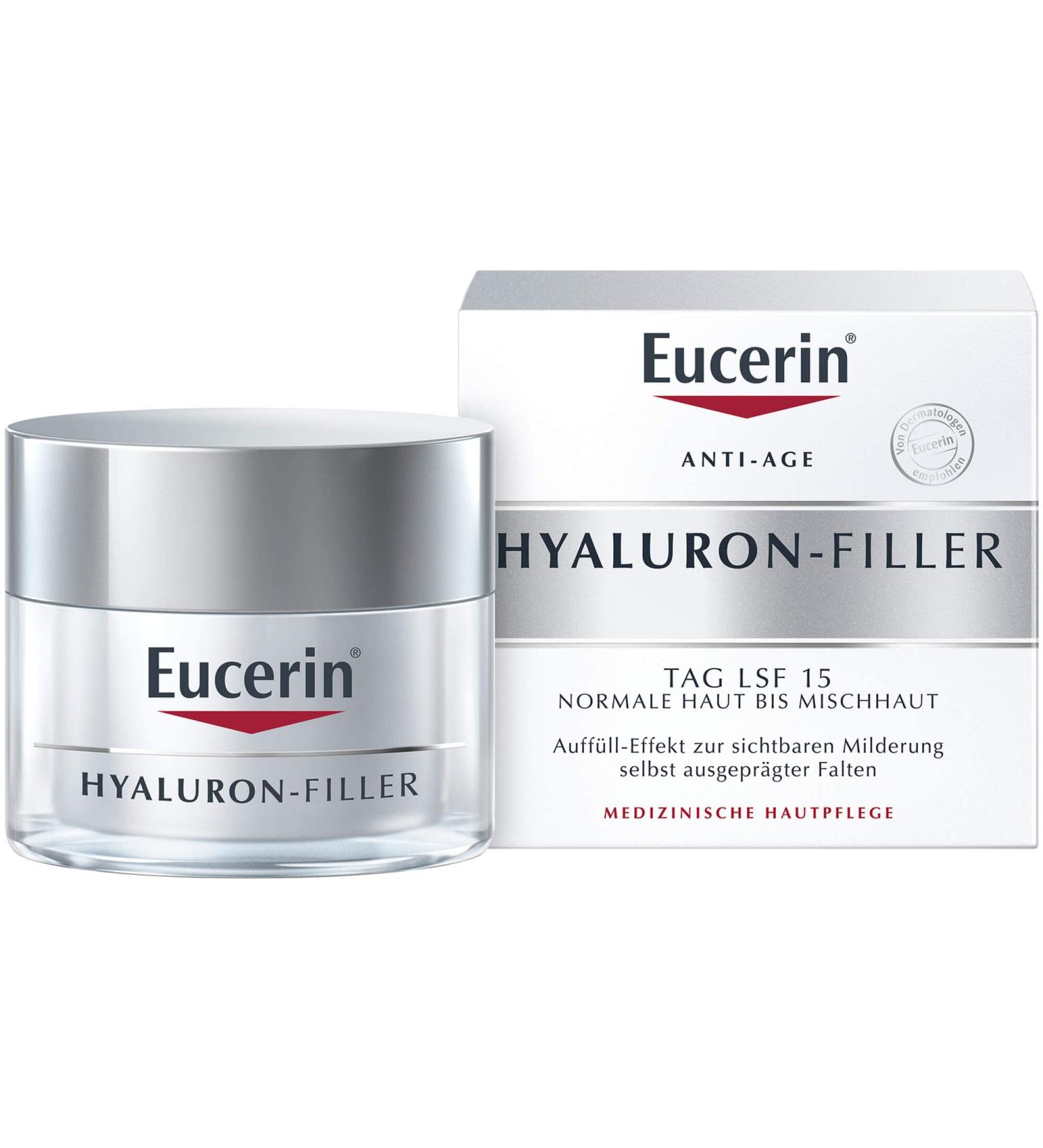 Eucerin Anti-Age Hyaluronic Filler Day SPF 15 Cream 50 ml Cream - Buy Online on GoSupps.com