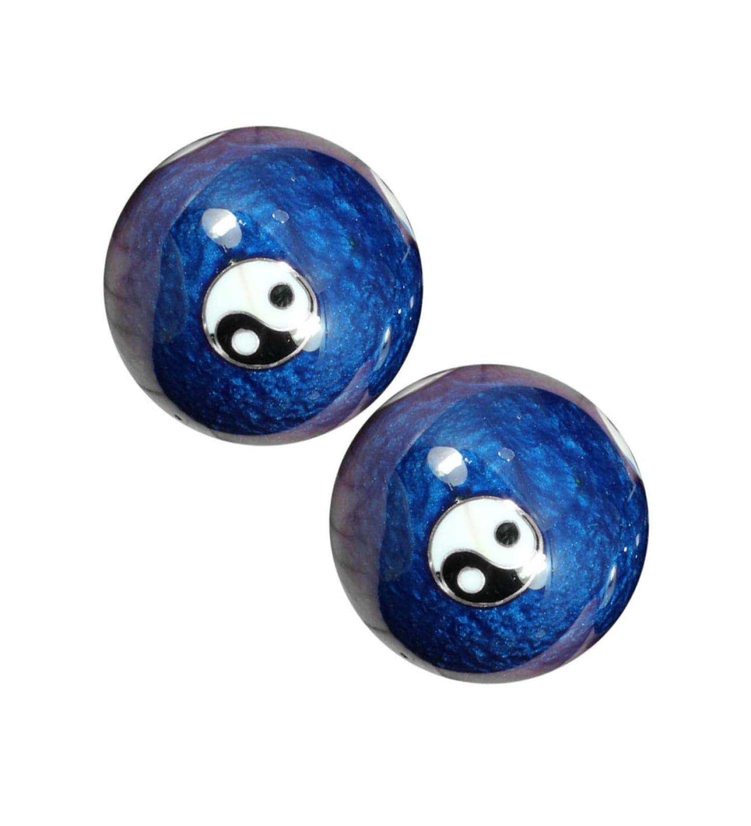 Handmade Health Massage Handball Set | Deep Tissue Yoga Balls | Decorative Marble Manual Gym Ball - Buy Online on GoSupps.com