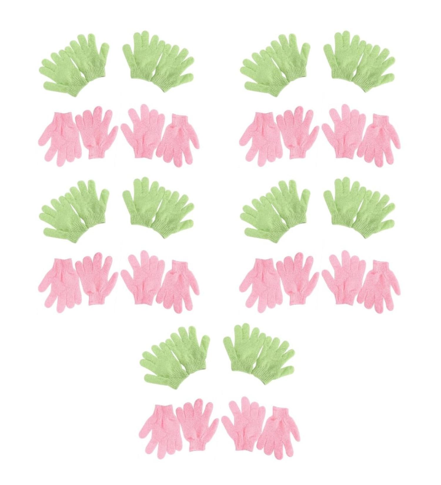 FOMIYES 20 Pairs Bath Loofah Gloves Shower Loofah Sponge Pouf Scrubbing Remover Gloves Exfoliating Bath Gloves Body Scruber Shower Scrubber Skin Mitt Gloves Bath Products Makeup Remover - Buy Online on GoSupps.com