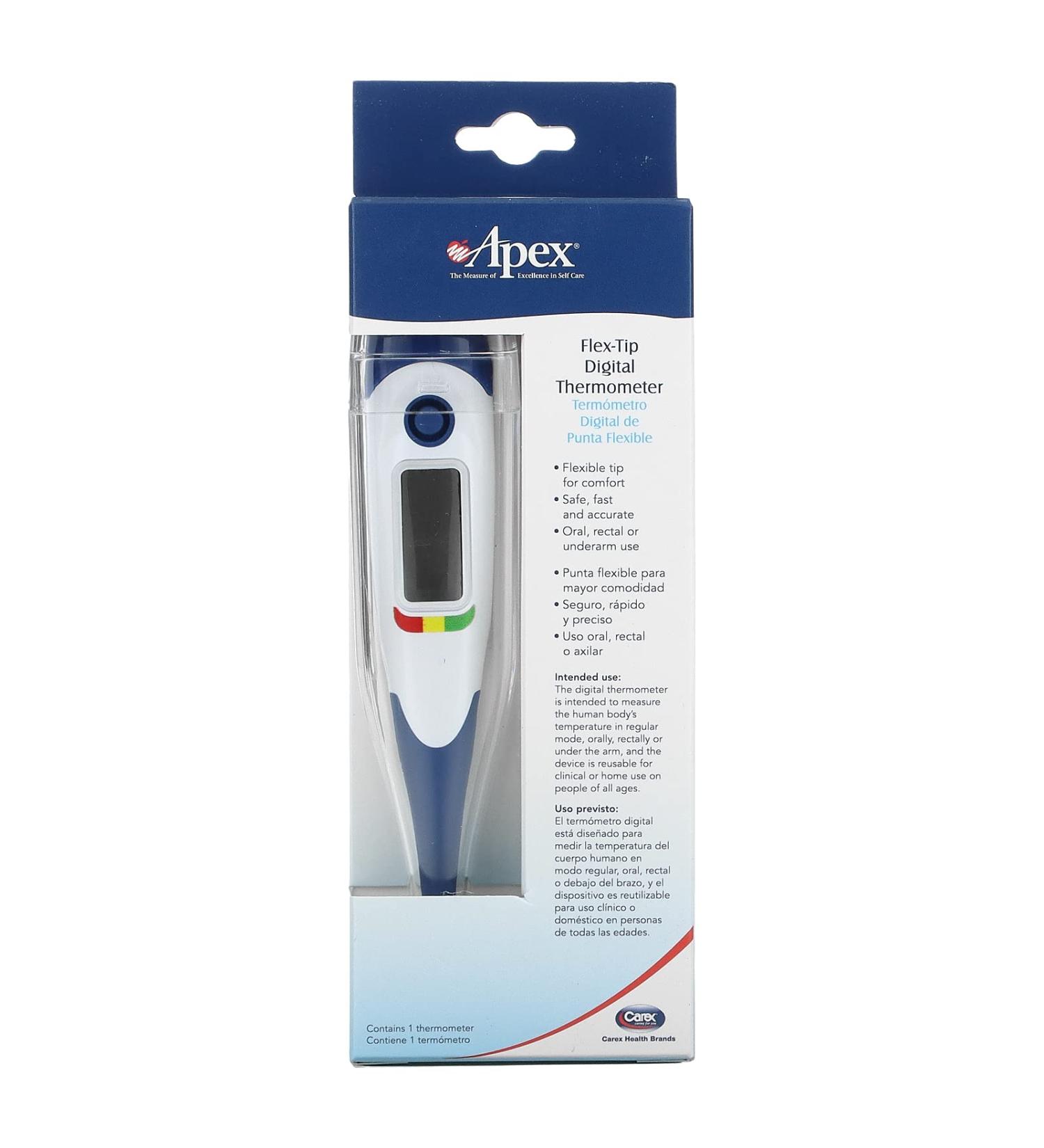 Apex Flex-Tip Digital Thermometer - Accurate & Quick Readings | 1 Thermometer - Buy Online on GoSupps.com
