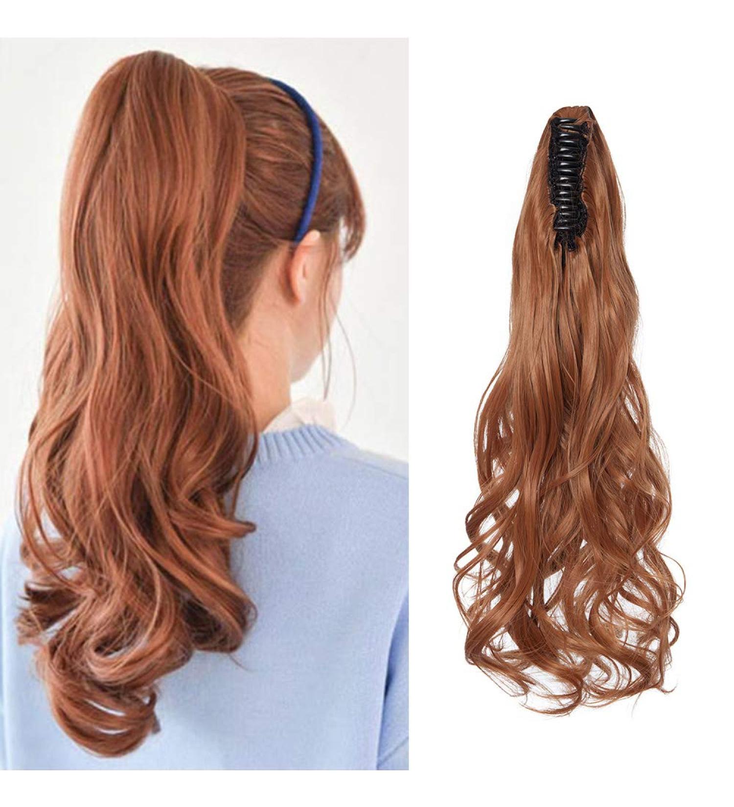Buy SEGO Ponytail Extension - Heat-Resistant Hair Braid with Butterfly Clamp | 45 cm Realistic Hair Piece for Effortless Style - Buy Online on GoSupps.com