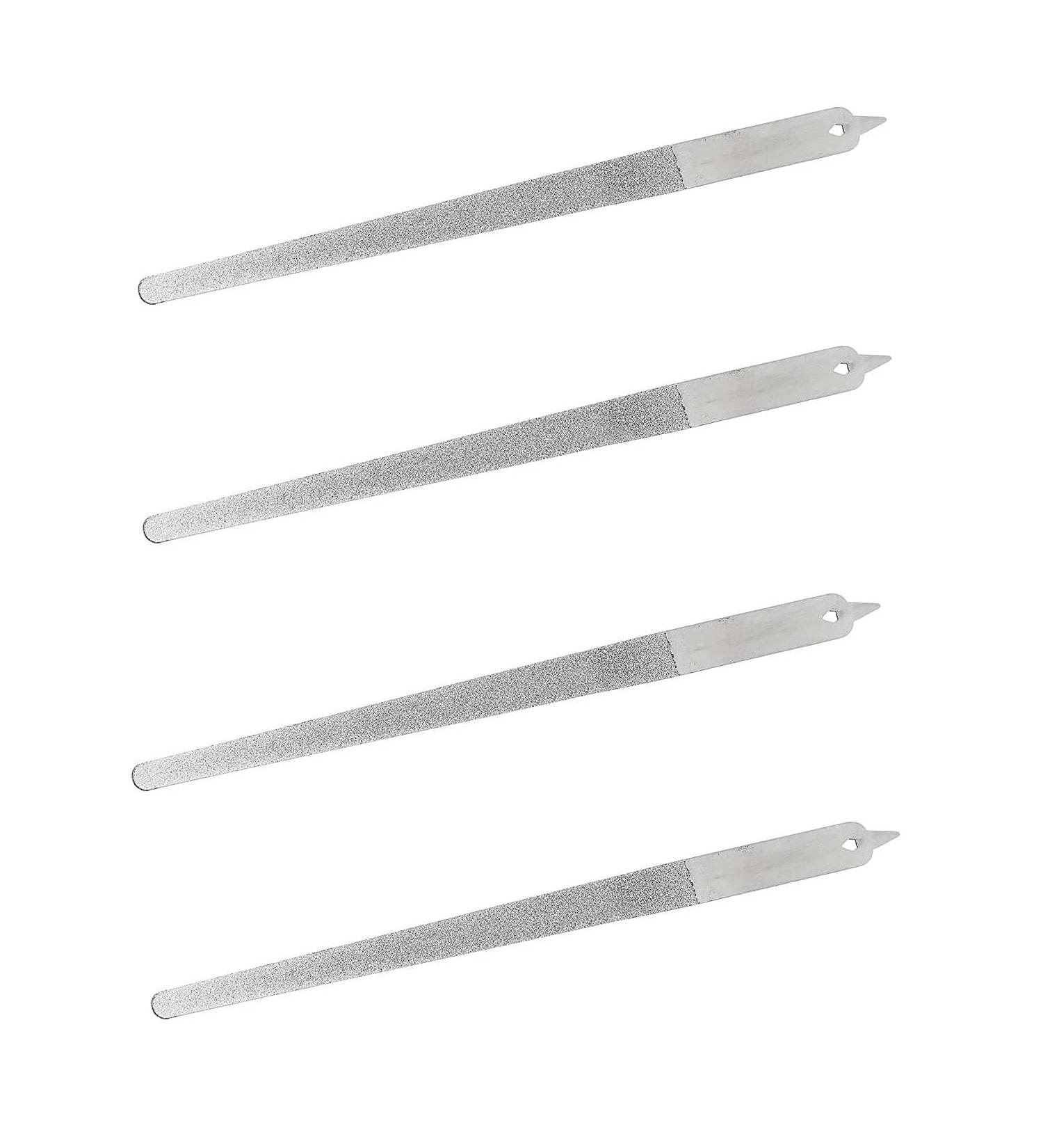4PC 8 Diamond Dust Nail File - Stainless Steel Nail Dresser - 9 Inch - Buy Online on GoSupps.com