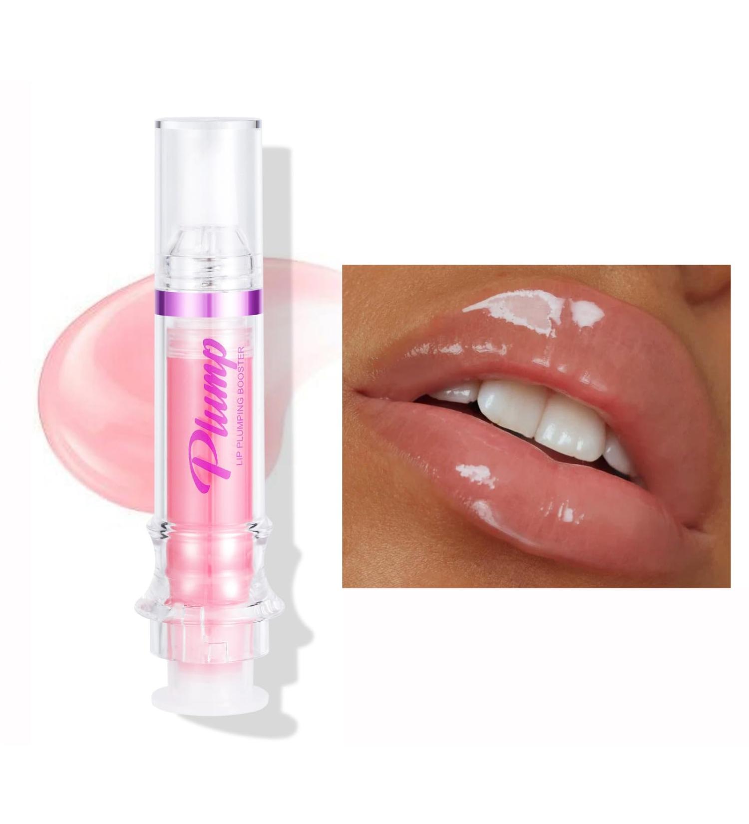 Natural Lip Plumper Gloss - Spicy Hydrating Lip Oil & Care Serum for Women | Boost Your Lips - Buy Online on GoSupps.com