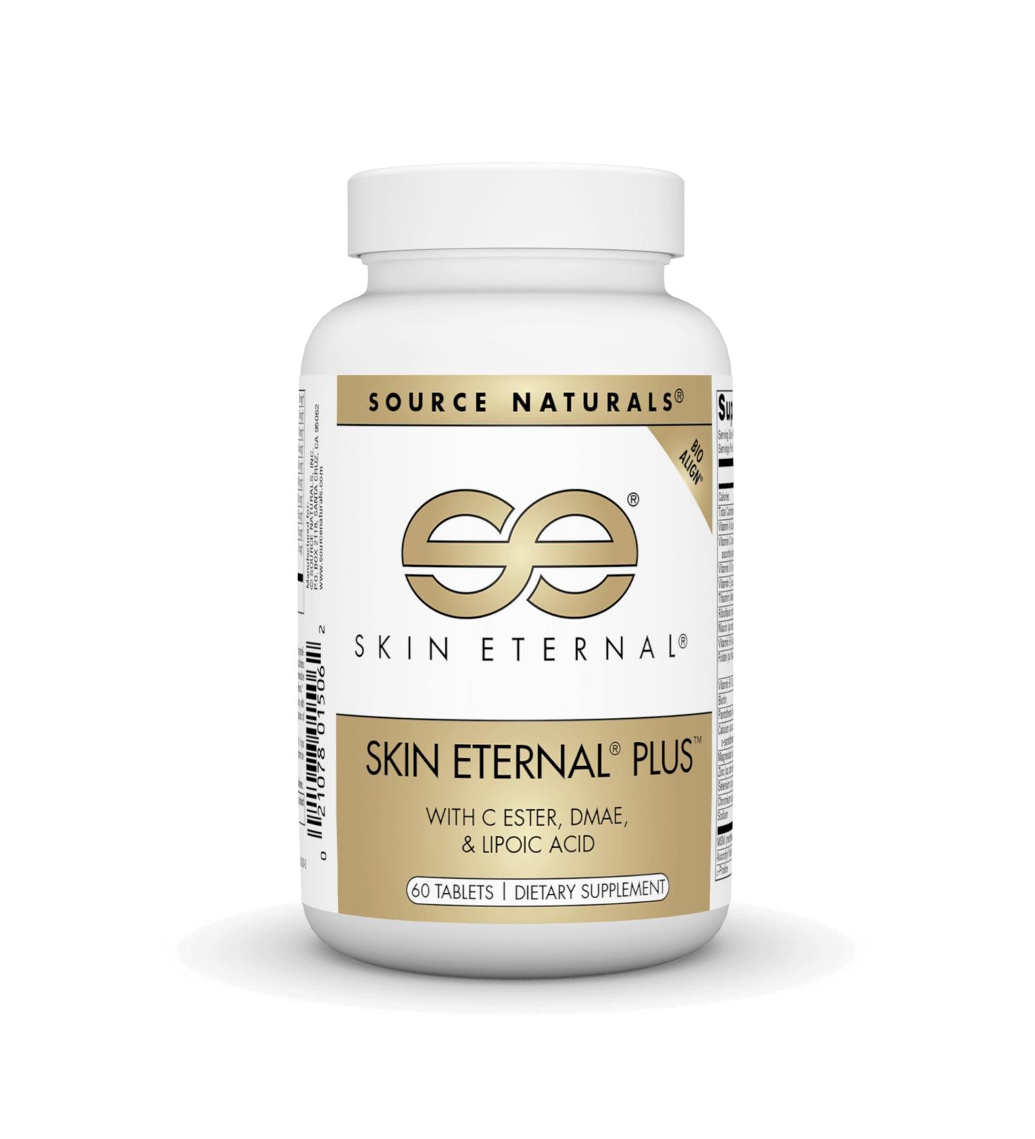 Buy Source Naturals Skin Eternal Plus - C Ester DMAE & Lipoic Acid | 60 Tablets - International Shipping Available - Buy Online on GoSupps.com