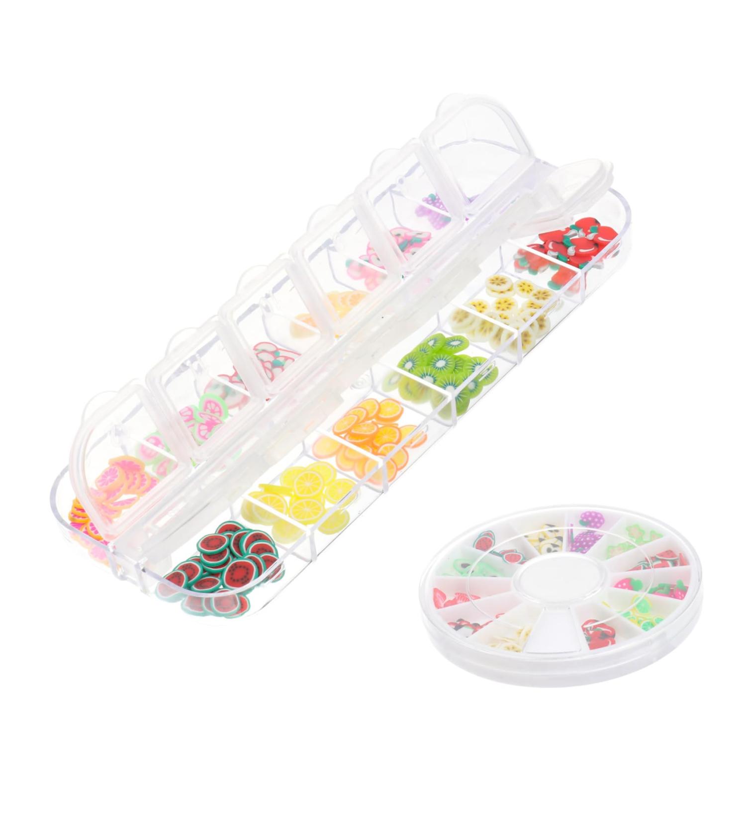 FOMIYES 48 Boxes Fruit Slice Diy Manicure Nail Art Decoration Fruit Slices Nail Salon Sticker Nails Decoration Ceramic Decor Cellphone Craft Slice Nail Art Slices Bracelet Filling 3d - Buy Online on GoSupps.com