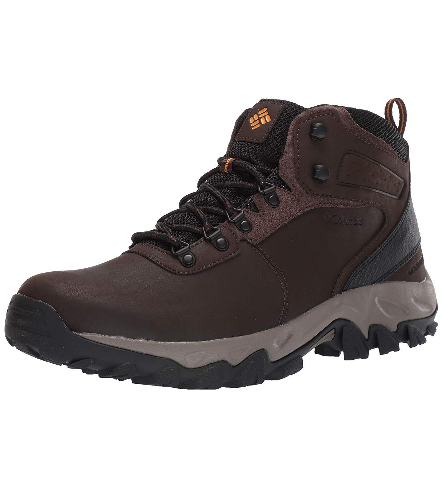 Meta Title: Columbia Men's Newton Ridge Plus II Waterproof Wide Hiking Shoe - Size 15 Wide, Cordovan/Squash - Buy Online on GoSupps.com
