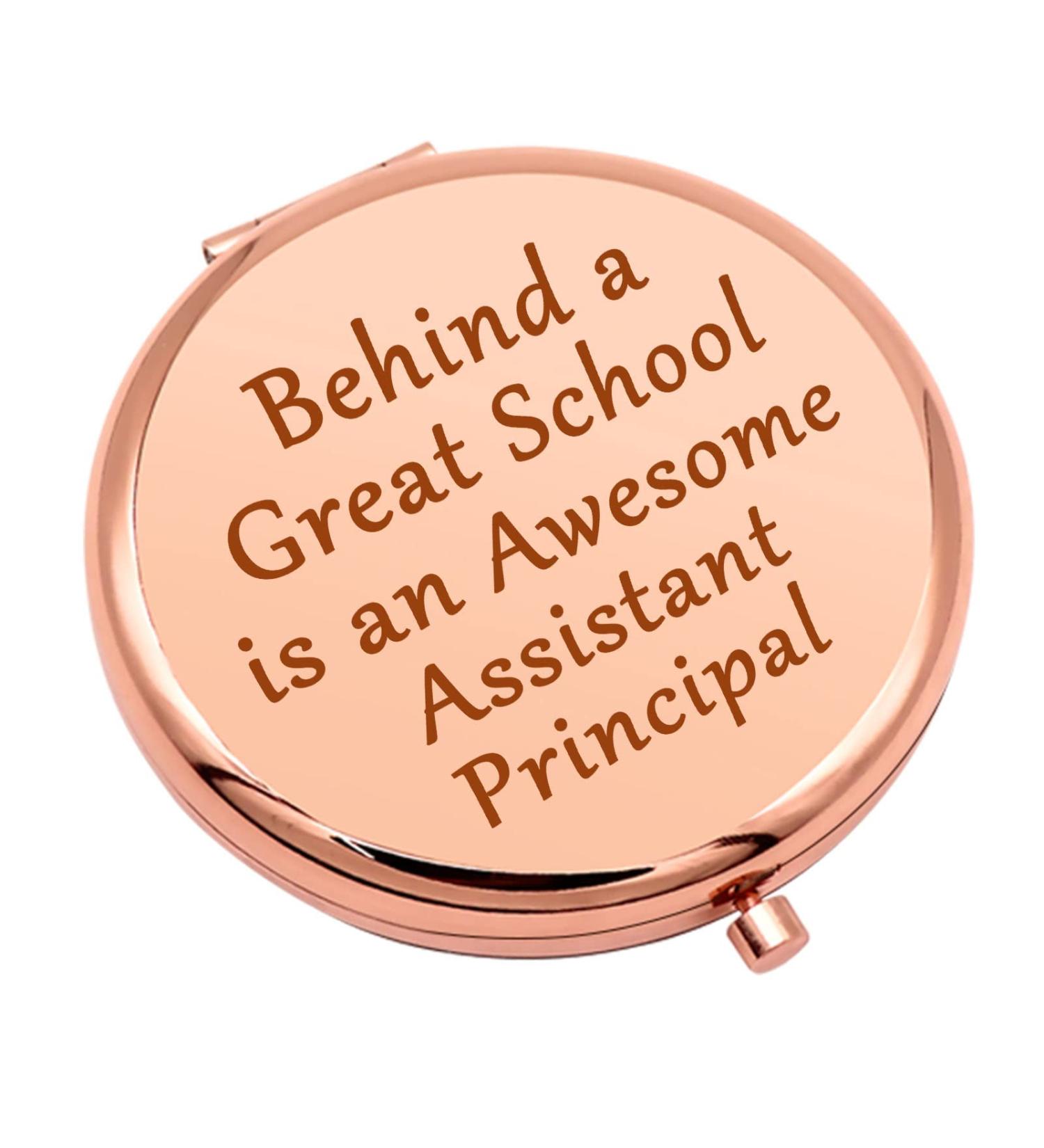 Assistant Principal Compact Makeup Mirror - Appreciation Gift for Women | School Principal Gift Ideas | Christmas, Birthday, Retirement Gifts - Buy Online on GoSupps.com