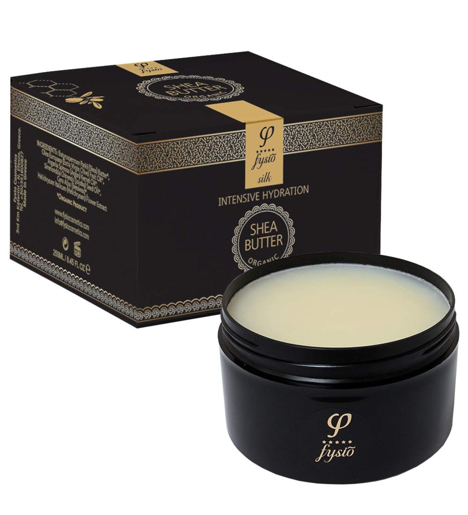 Fysio Organic Shea Butter Body Moisturizer with Olive Oil, Beeswax, Argan Oil - 250ml - Buy Online on GoSupps.com