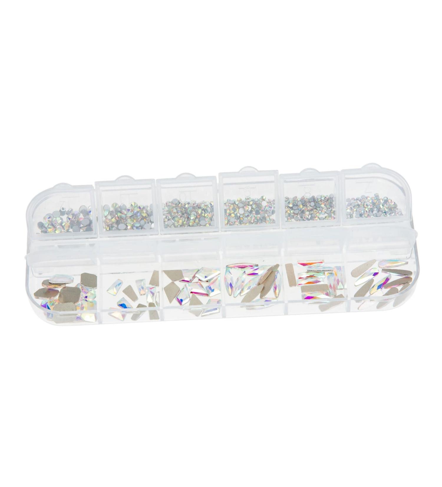 Housoutil 1 Box Nail Drill Manicure Charm Diy Nail Art Diamond Nail Art Stickers Glitter Rhinestone Nails Rhinestone for Nails Manicure Supplies Decor Nail Diamonds Assorted - Buy Online on GoSupps.com