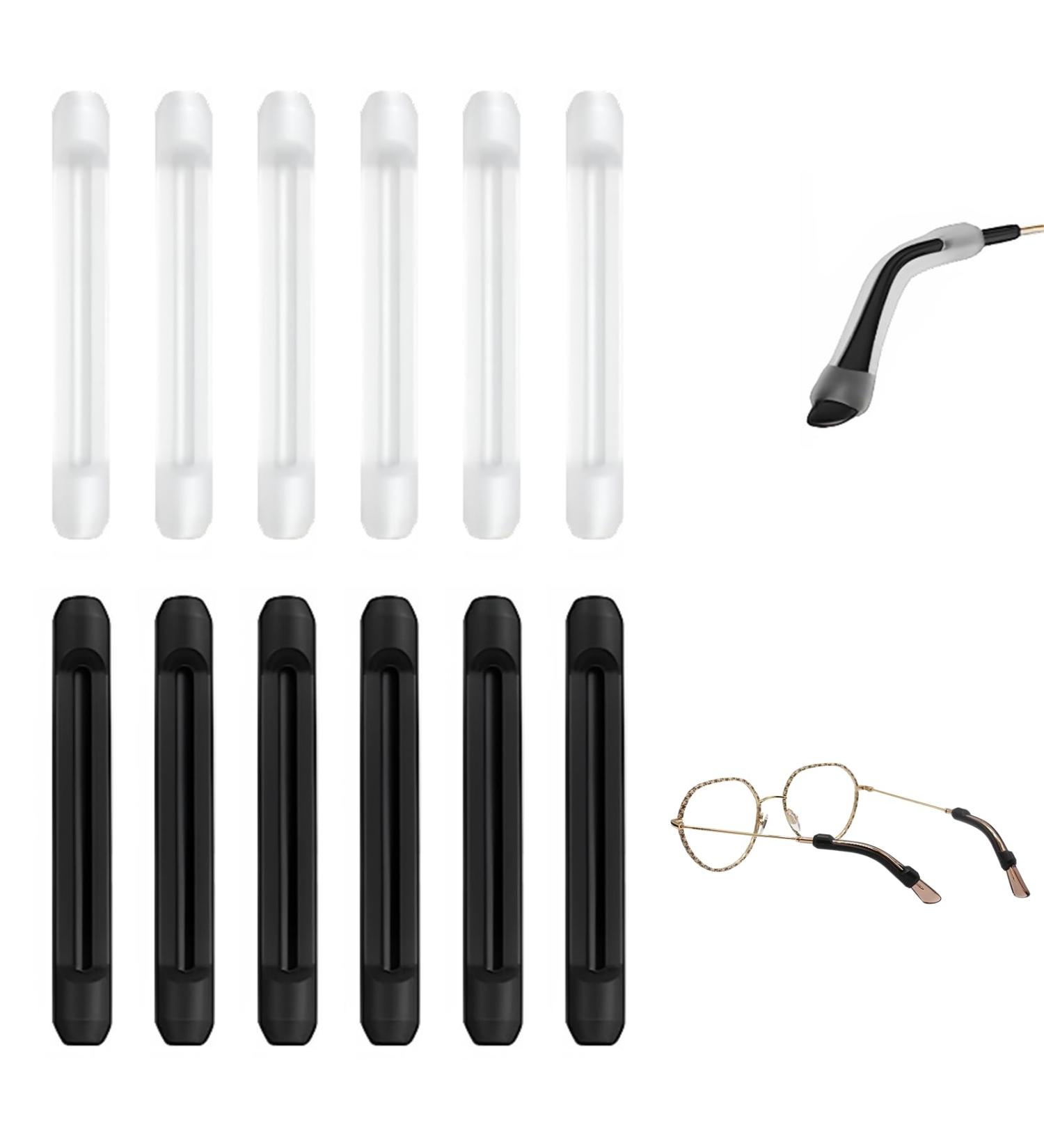 6 Pairs Silicone Glasses Bracket Covers - Non-Slip Temple Tip Grips & Accessories for Secure Fit - Buy Online on GoSupps.com