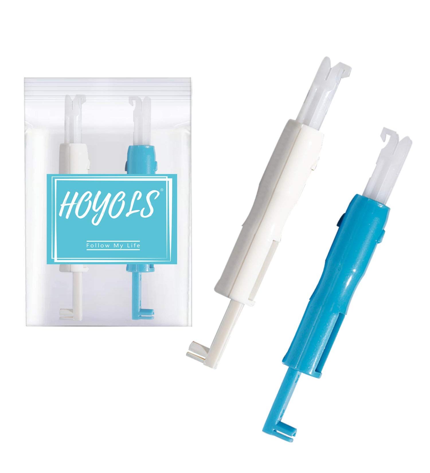 HOYOLS Machine Needle Inserter & Threader - Automatic Sewing Tool for Household Machine Threading - Blue & White (2pcs) - Buy Online on GoSupps.com