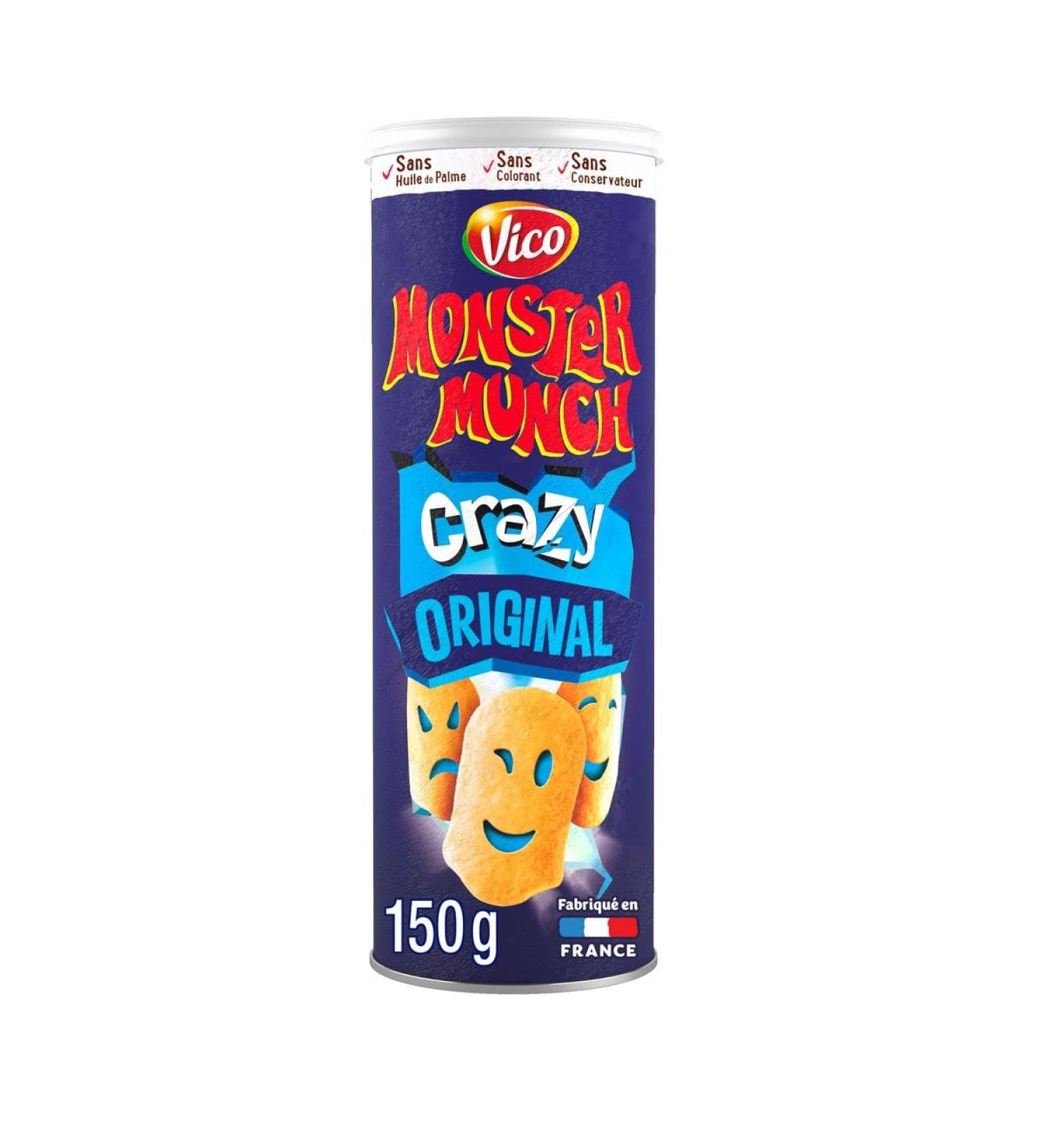 MONSTER MUNCH Chips tuiles crazy original - Le paquet de 150g