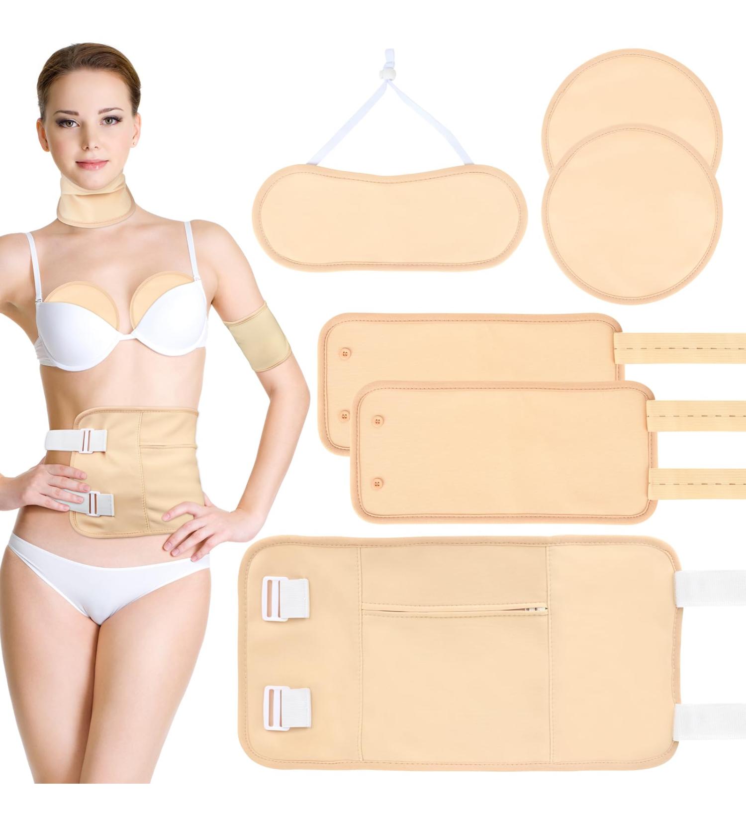 Fengq Organic Castor Oil Pack Kit - 6 Reusable Wraps for Detox Pain Relief & Relaxation - Ideal for Belly Calf Knee Neck & Breast - Buy Online on GoSupps.com