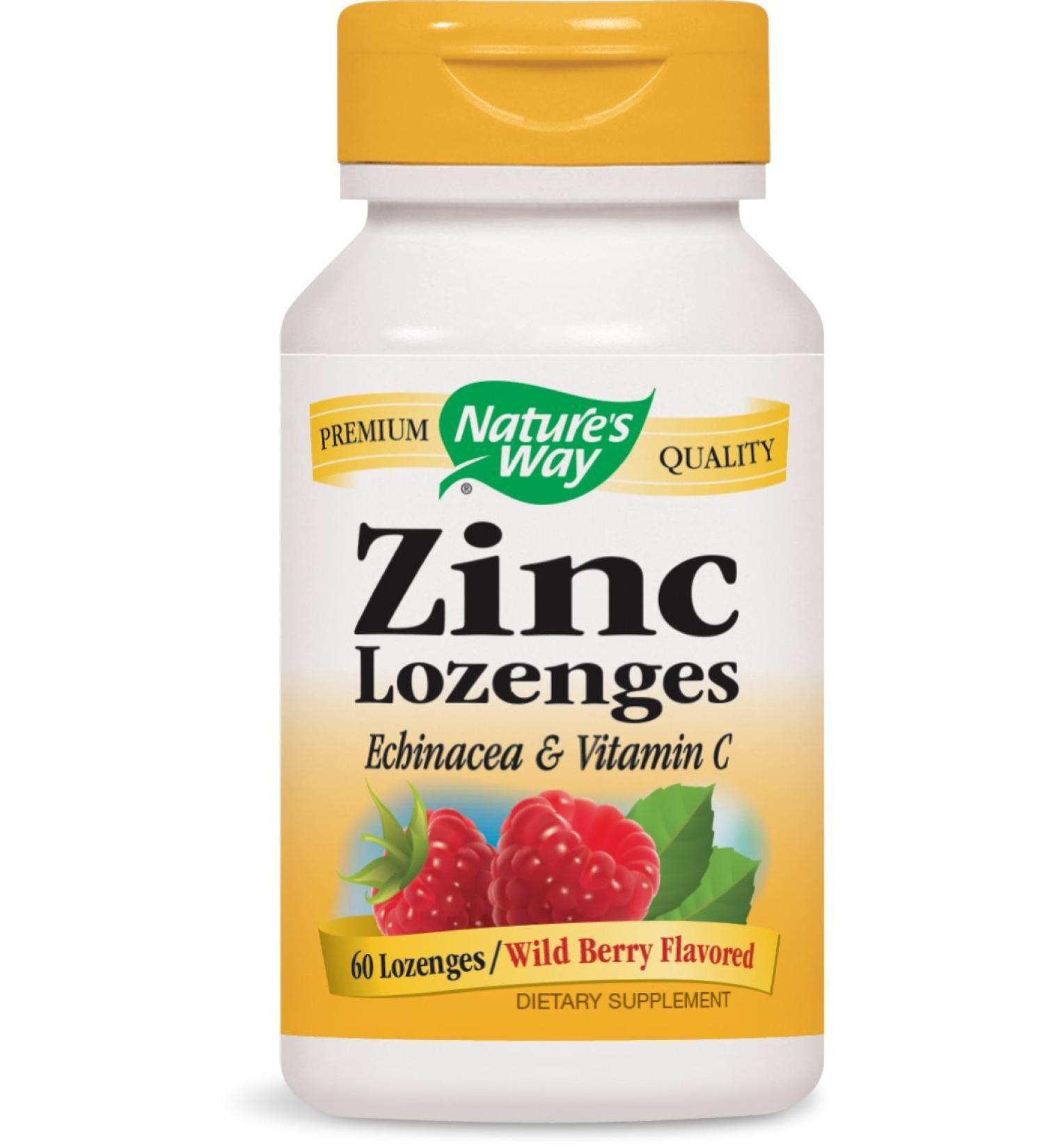 Nature's Way Zinc Lozenge - 60 Lozenges | Immune Support Supplement - Buy Online on GoSupps.com