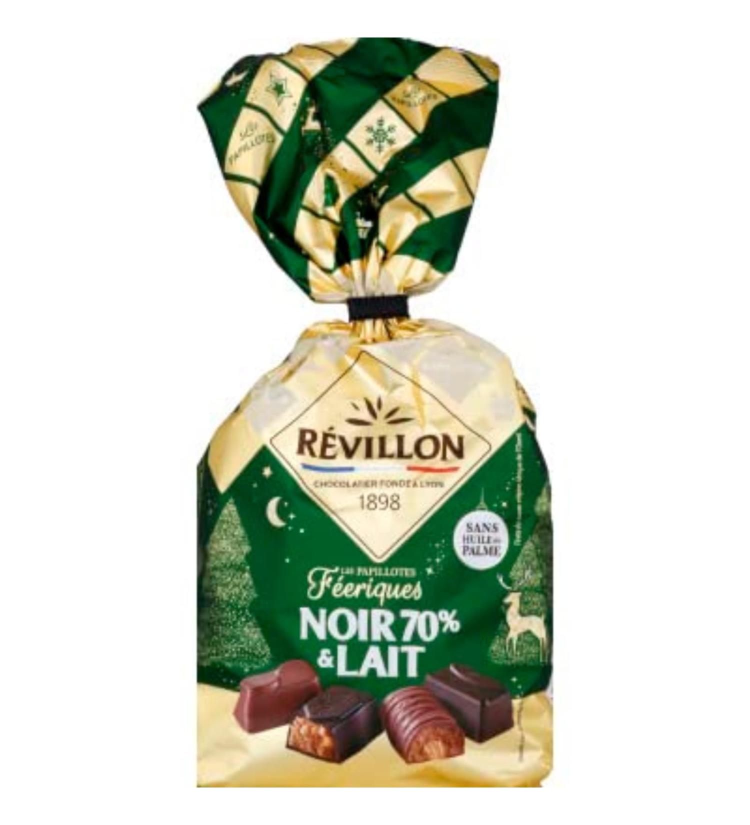 Révillon Dark chocolate and milk - The bag of 360g