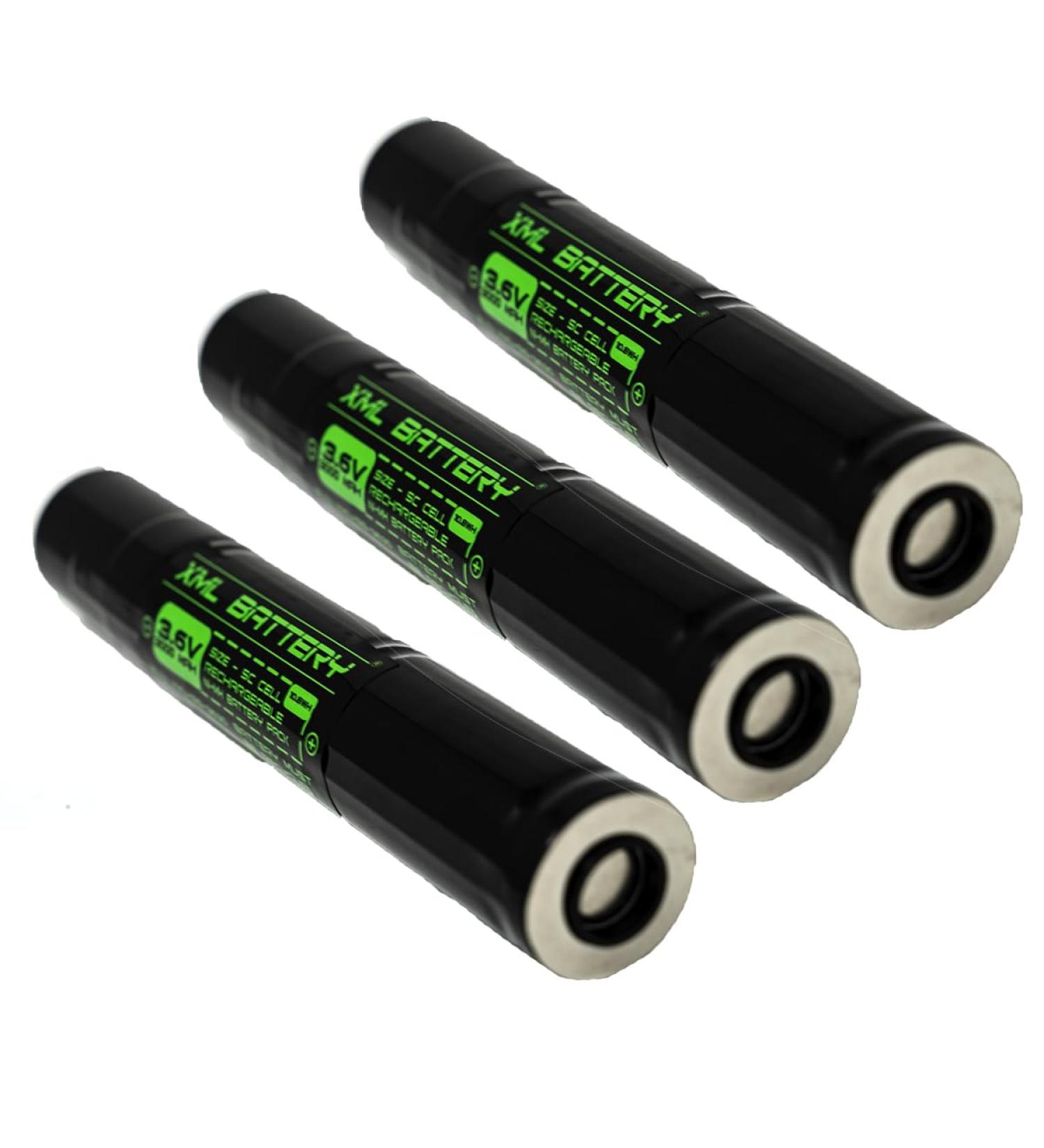 Buy 3 Pack 3.6V 3000mAh Ni-MH Stick Batteries for Stinger Flashlights | Compatible with 75375 75175 HP XT LED M9 75501-75503 | International Shipping Available - Buy Online on GoSupps.com