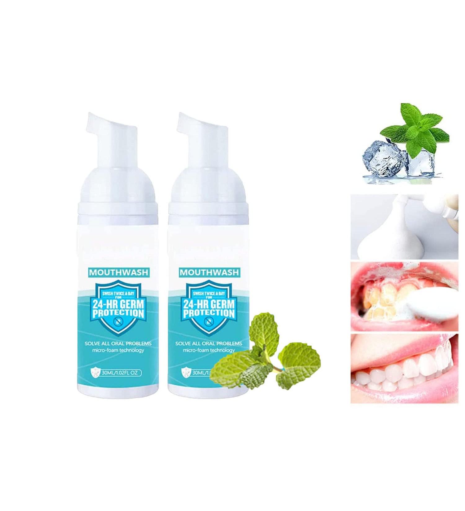 Teethaid Mouthwash - 2023 Whitening Toothpaste Foam & Mousse for Teeth Whitening Calculus Removal & Caries Prevention (2 PCs) - International Shipping Available - Buy Online on GoSupps.com