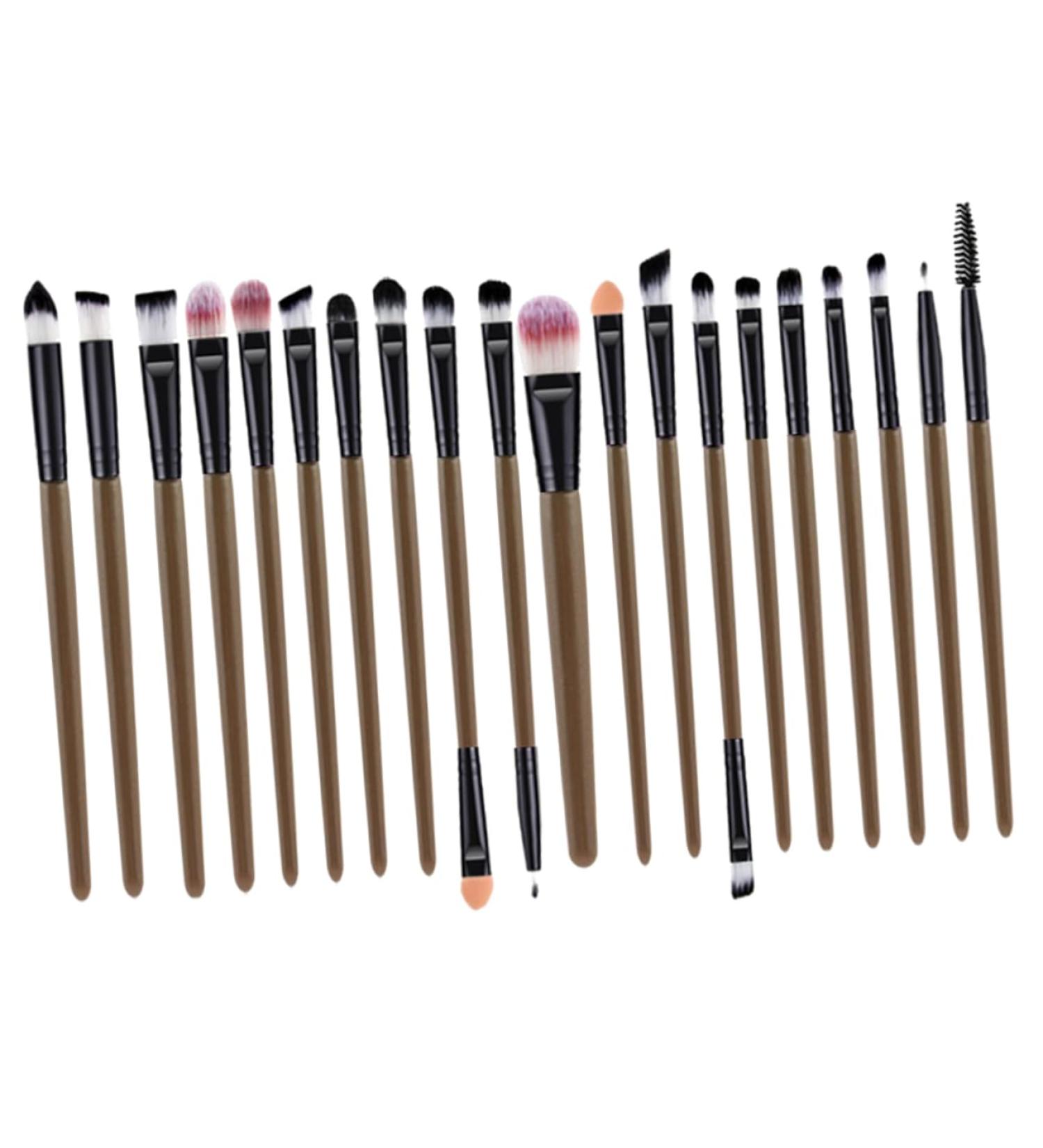 BIUDECO 20pcs Makeup Brush Kit Eyeshadow Tools Eyeliner Eyeshadow Brush Kit - Buy Online on GoSupps.com