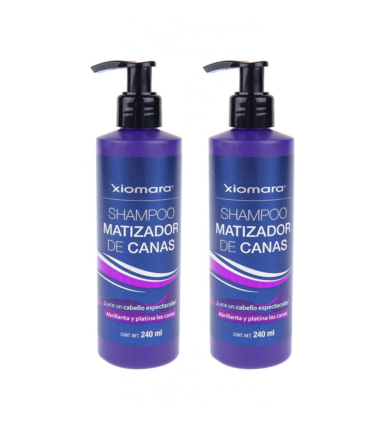 Xiomara Shampoo Matizador/Gray Toning Shampoo 2-Pack - 8.11 Fl Oz Each - Enhances Platinum Gray Hair - Buy Online on GoSupps.com