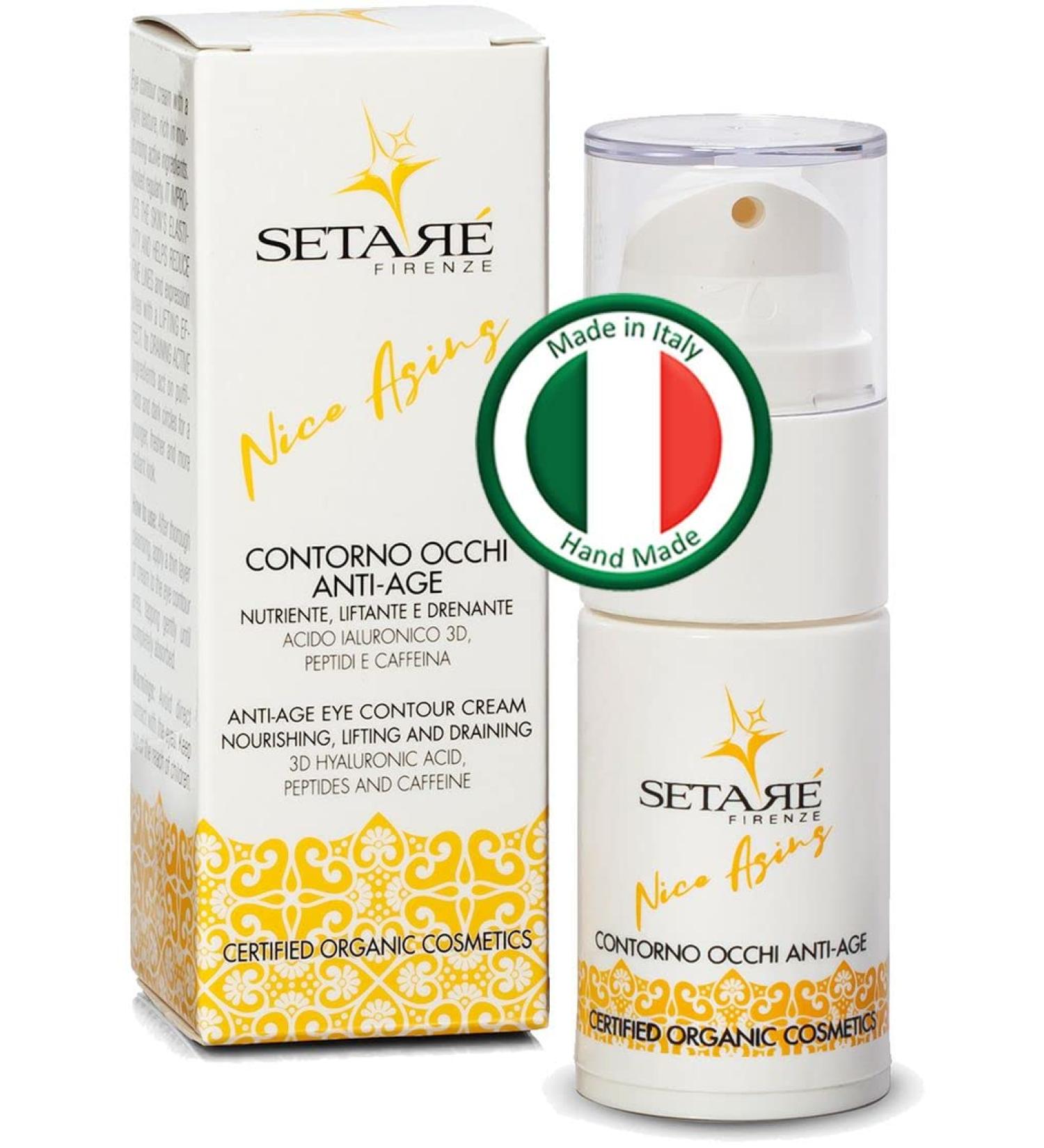 Certified Vegan Organic Anti-Aging Eyes & Lip Cream | Reduces Dark Circles, Puffiness & Bags | Hydrating Daily Treatment - Buy Online on GoSupps.com