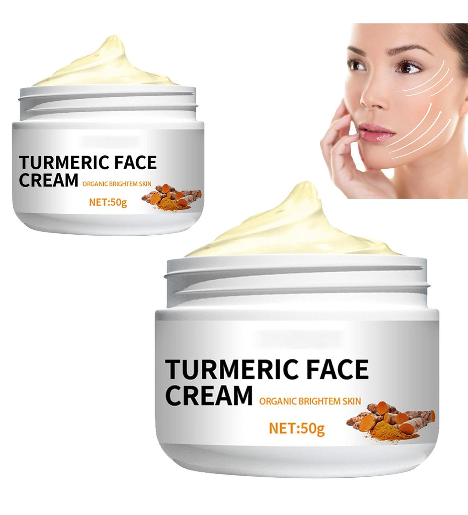 Anti Aging Face Cream For Revitalift Turmeric Facial Moisturizer for Dark Spots Turmeric Face Cream Anti Aging Anti Wrinkle Cream Turmeric Whitening Face Cream Turmeric Dark Spot Corrector Cream 2PC - Buy Online on GoSupps.com