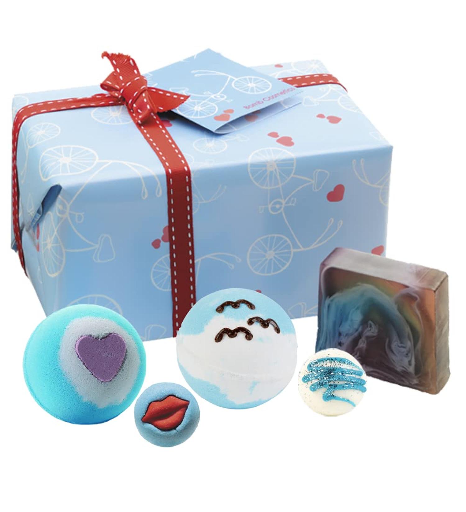 Bomb Cosmetics Free Spirit Bath & Body Gift Pack - Handmade and Wrapped, 5-Piece Set 480g - Unique Gift Idea - Buy Online on GoSupps.com