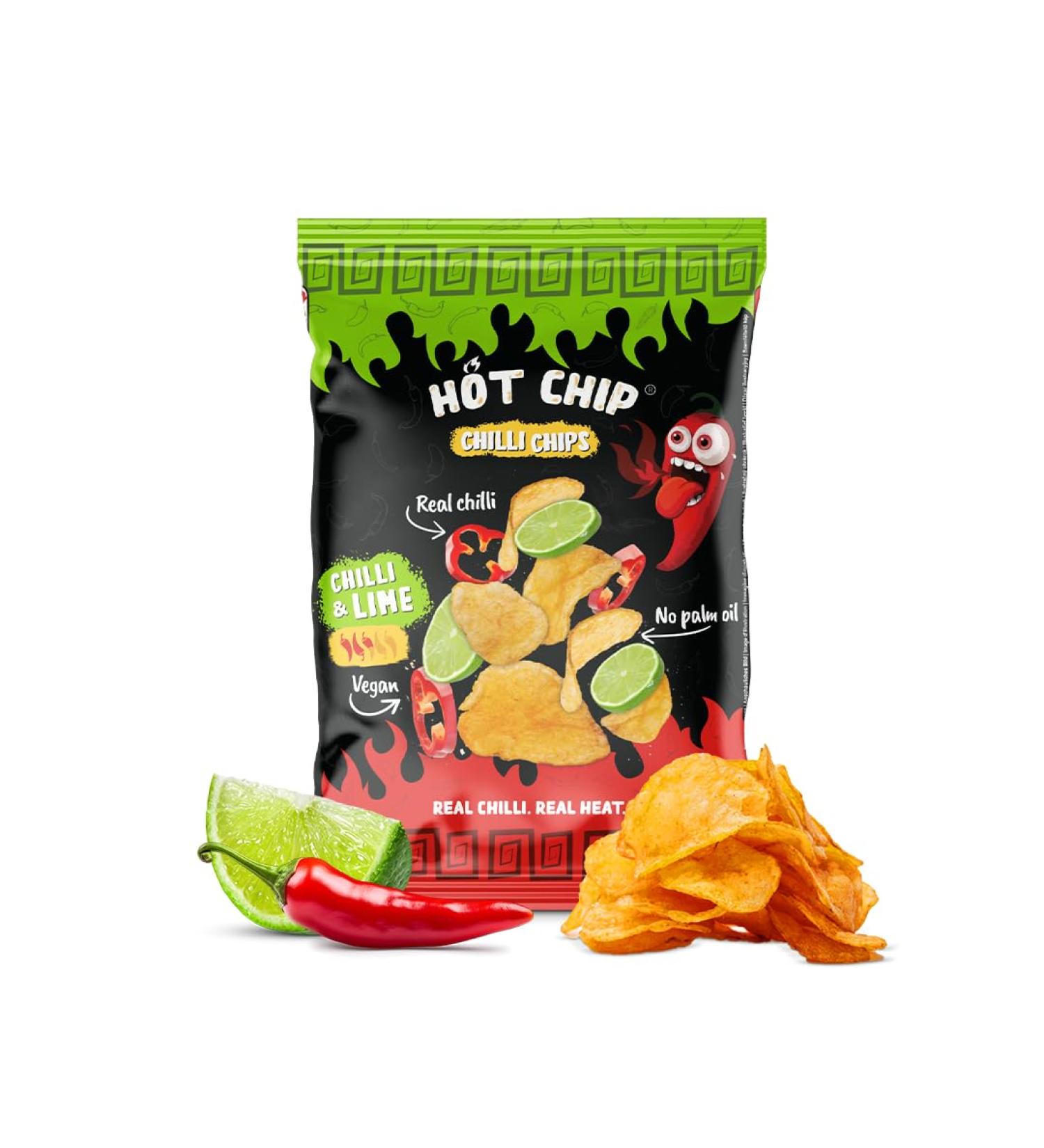 HOT CHIP Hot Chip - Spicy Chili & Lime Chips (80g / 2.82oz)
