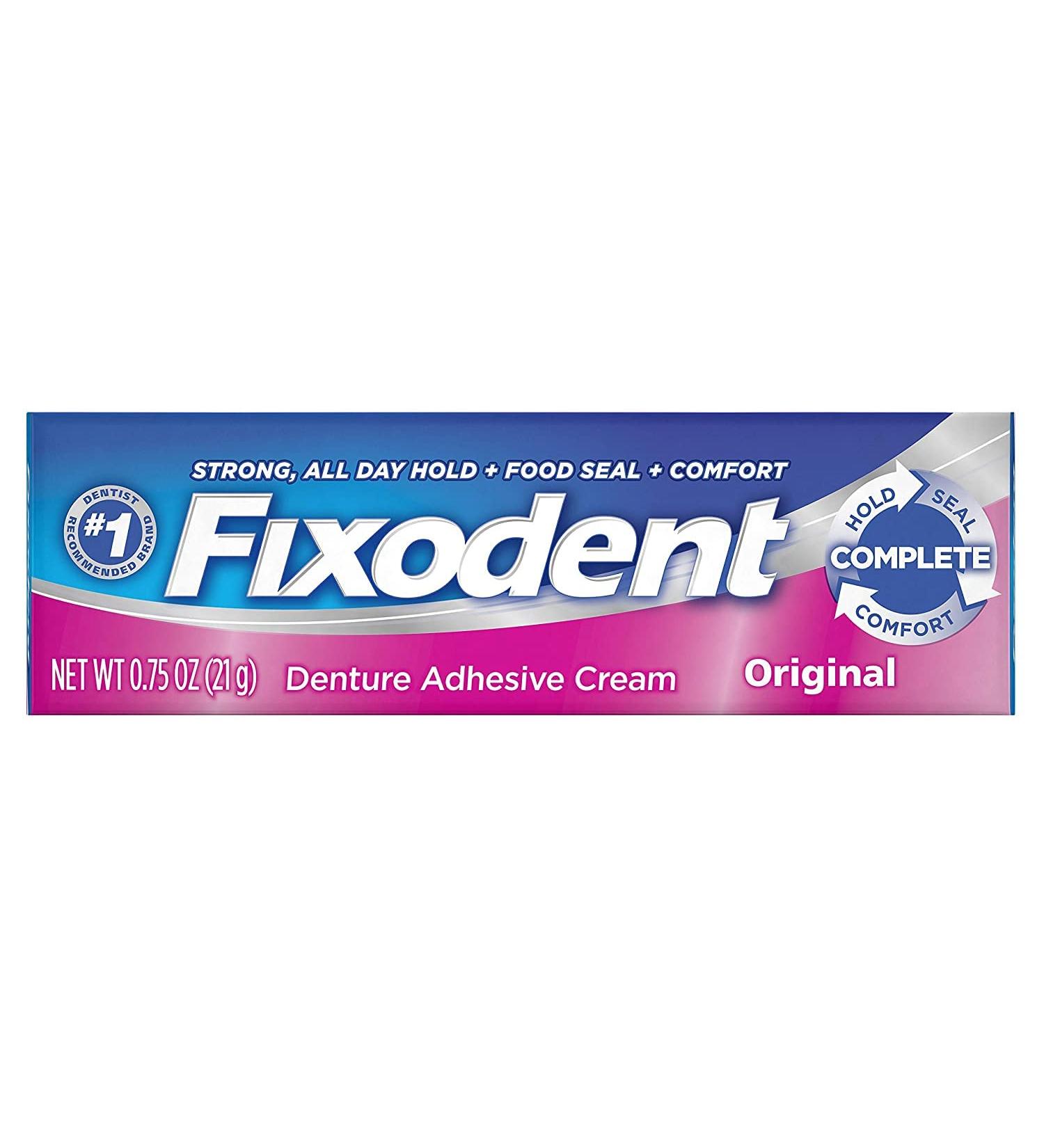 Buy Fixodent Denture Adhesive Cream - Neutral Taste | Long-Lasting Hold for Comfort | International Shipping Available - Buy Online on GoSupps.com