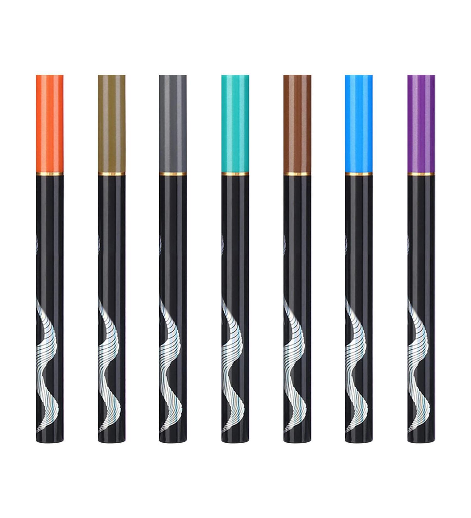Eyeliner | Sparkly Eyeliner Shade Eye Liner Highly Pigmented Long-Lasting Waterproof and Anti-Smudge Ultra-Fine Tip Pettis - Buy Online on GoSupps.com