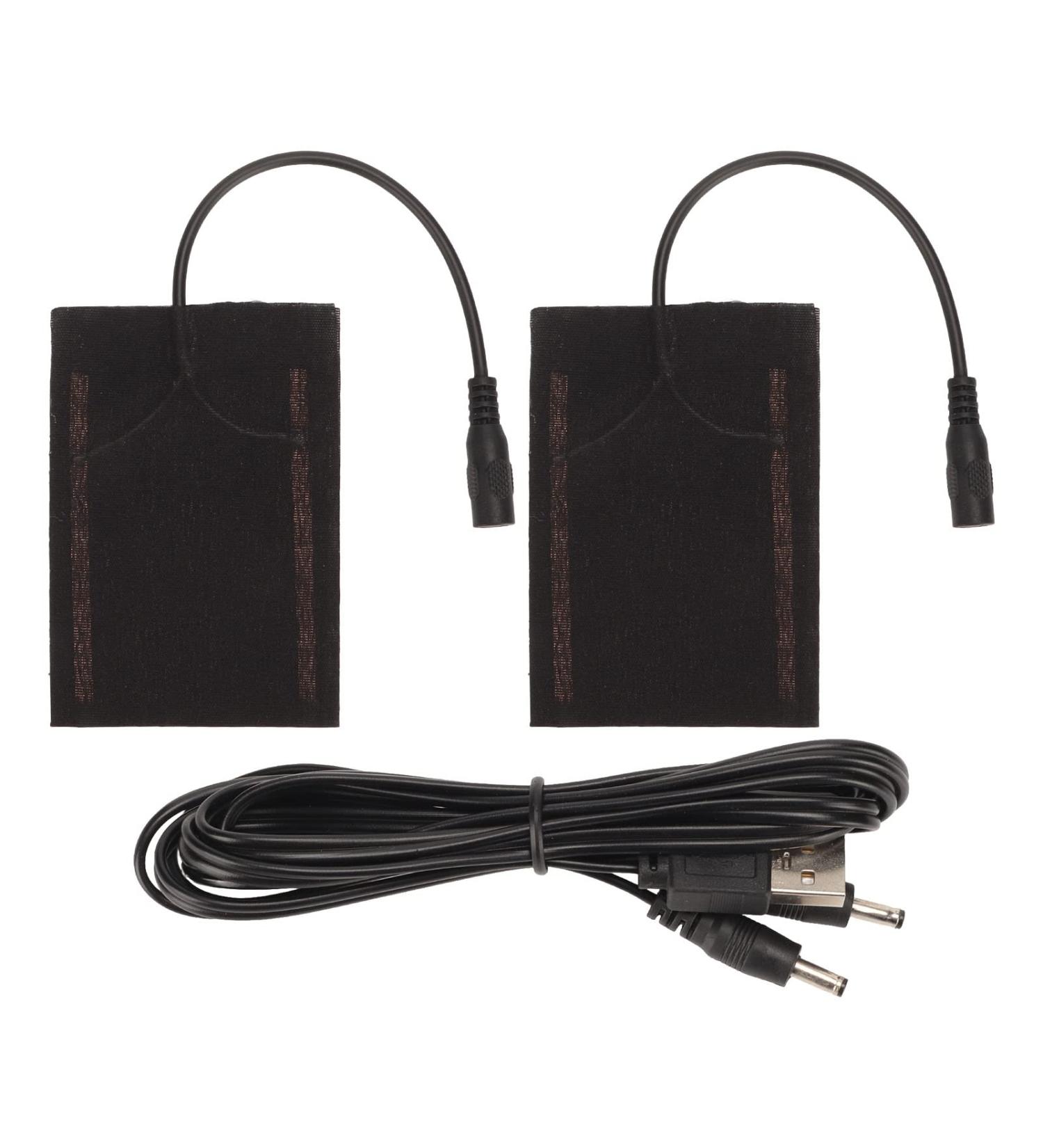 2X USB Heating Pad | Carbon Fiber Electric Heating Pad for Clothes Seats & Pet Beds | Foldable & Portable | Keep Warm 5V - Buy Online on GoSupps.com