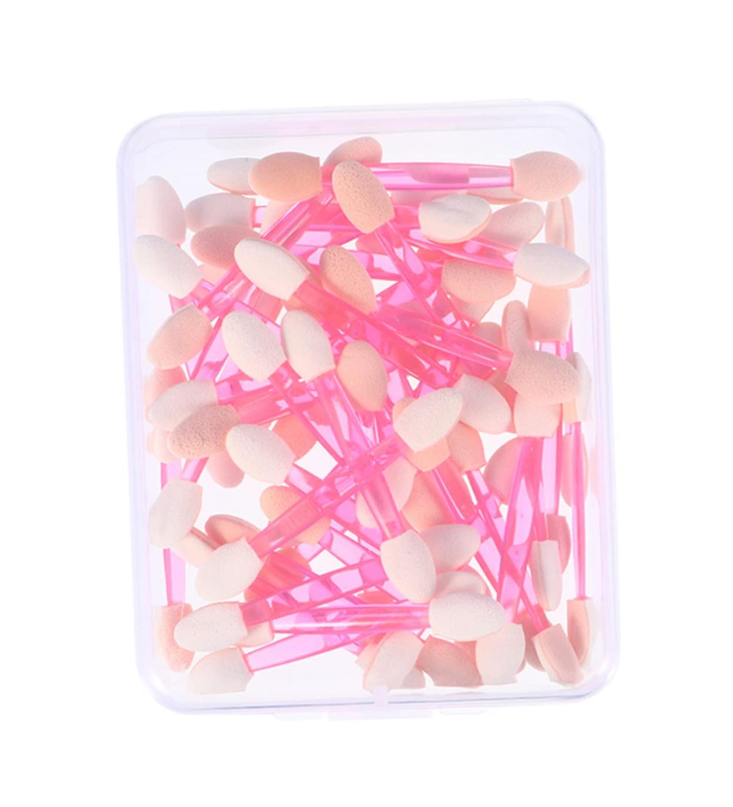 Healeved 50pcs Double Ended Eyeshadow Brush Eye Primer Brush Eye Shadow Brush Sponges Makeup Emulsion - Buy Online on GoSupps.com