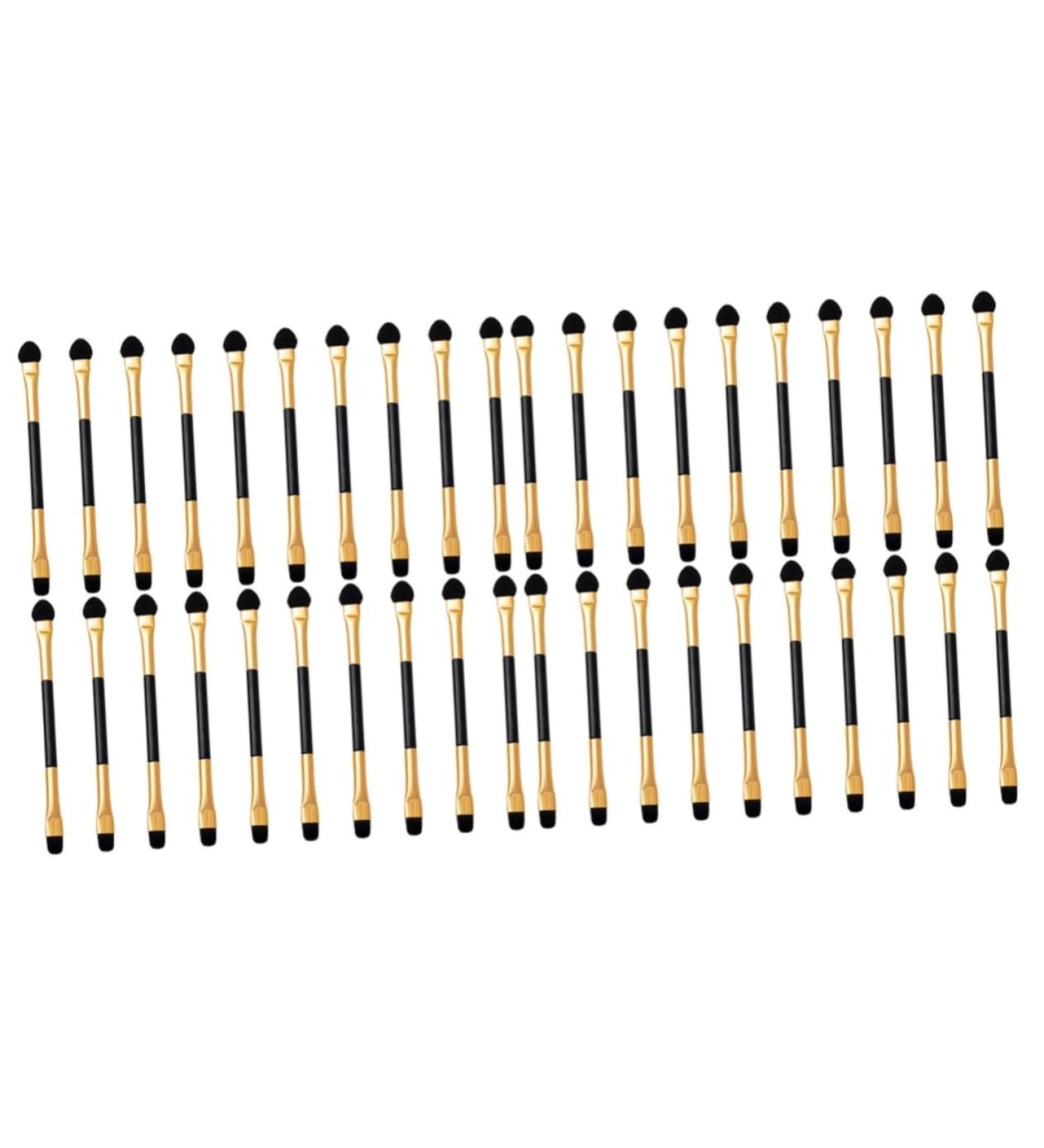 OHPHCALL 40 Pcs Double Ended Eyeshadow Brush Makeup Eye Brush Precision Eyeshadow Brush Eye Brush for Eyeshadow Eye Shadow Brush for Makeup Eyeshadow Makeup Brush Eyeshadow Brush for Women 12.50X0.50X0.50CMx2pcs Goldenx2pcs - Buy Online on GoSupps.com