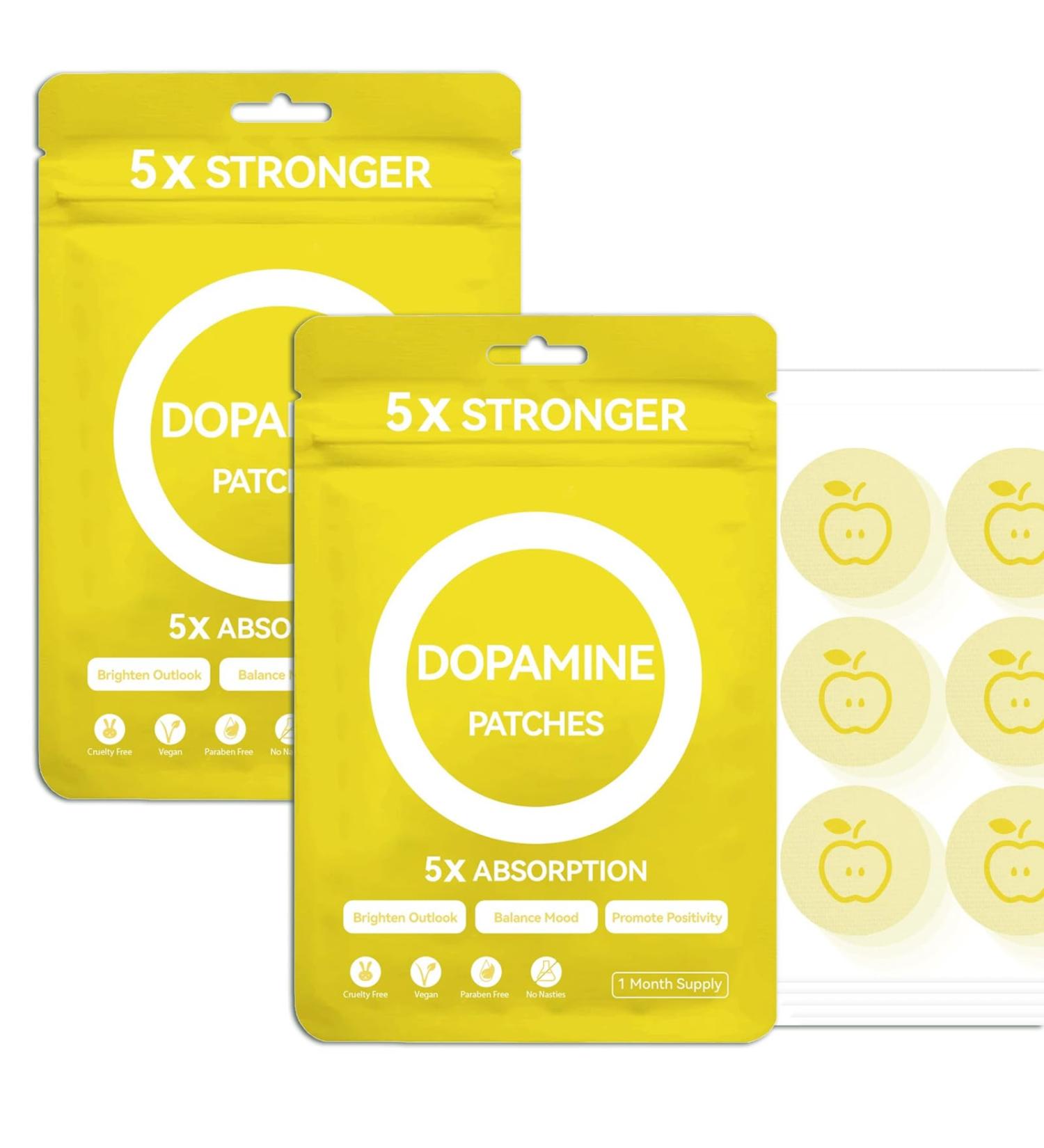 huangirl Dopamine Patches | 60 Pack (2PCS) | Vegan Plant-Based Formula - for Men & Women 2 PCS