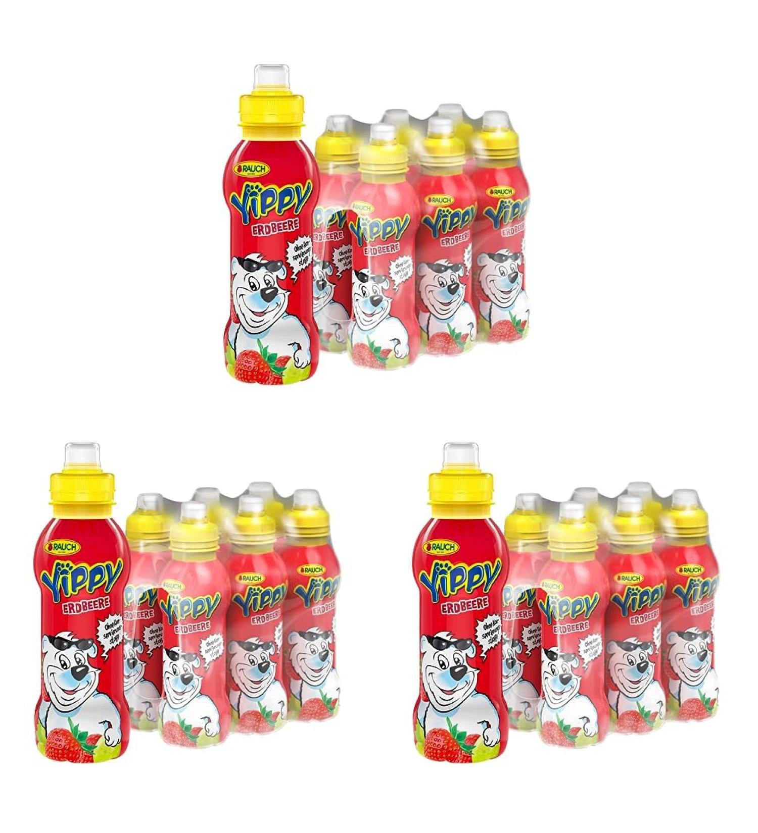 Rauch Yippy Strawberry 18-Pack - Refreshing 330ml Disposable Juice Boxes for Kids | International Shipping Available - Buy Online on GoSupps.com