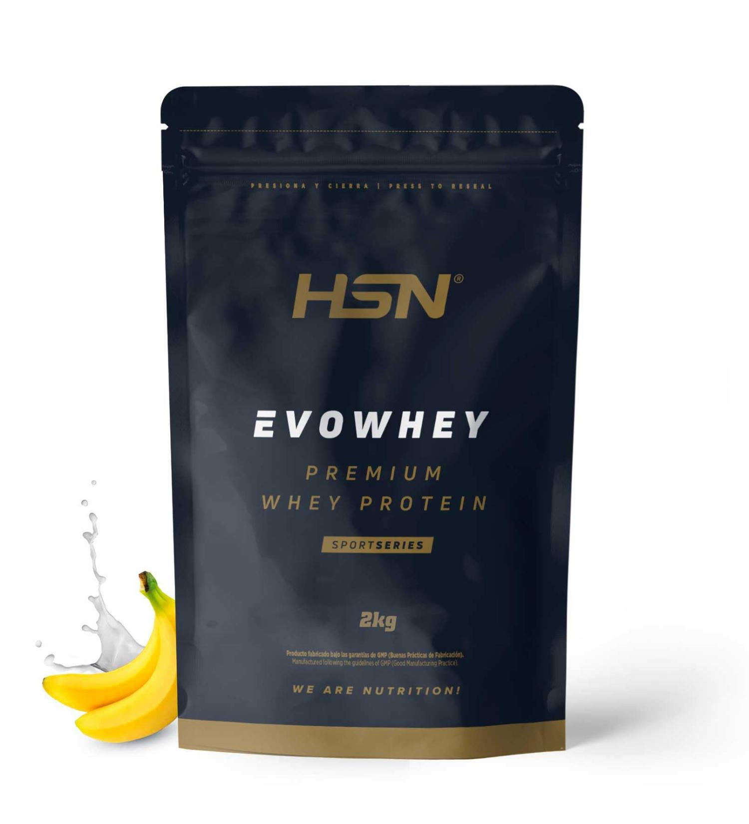  HSN Sports HSN Evowhey Protein | Banana 2 kg 67 servings per sachet of whey protein concentrate | 100% Whey Protein Concentrate (WPC) | Non-GMO vegan gluten-free and soy-free - Buy Online on GoSupps.com