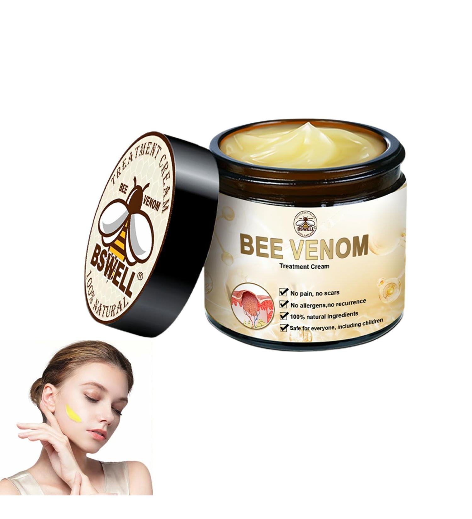 Bee Venom Skin Treatment Cream Fast-Acting & Gentle Care for All Skin Types (30ml) | Advanced Skin Therapy - Buy Online on GoSupps.com