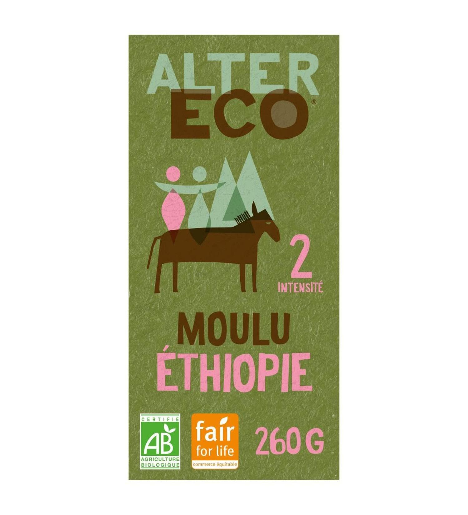 G n rique ALTER ECO - FAIR TRADE - Alter Eco - Fair Trade Organic Ground Pure Arabica Coffee from Ethiopia 260g - 260g - Pack of 3 - Sold as a Pack