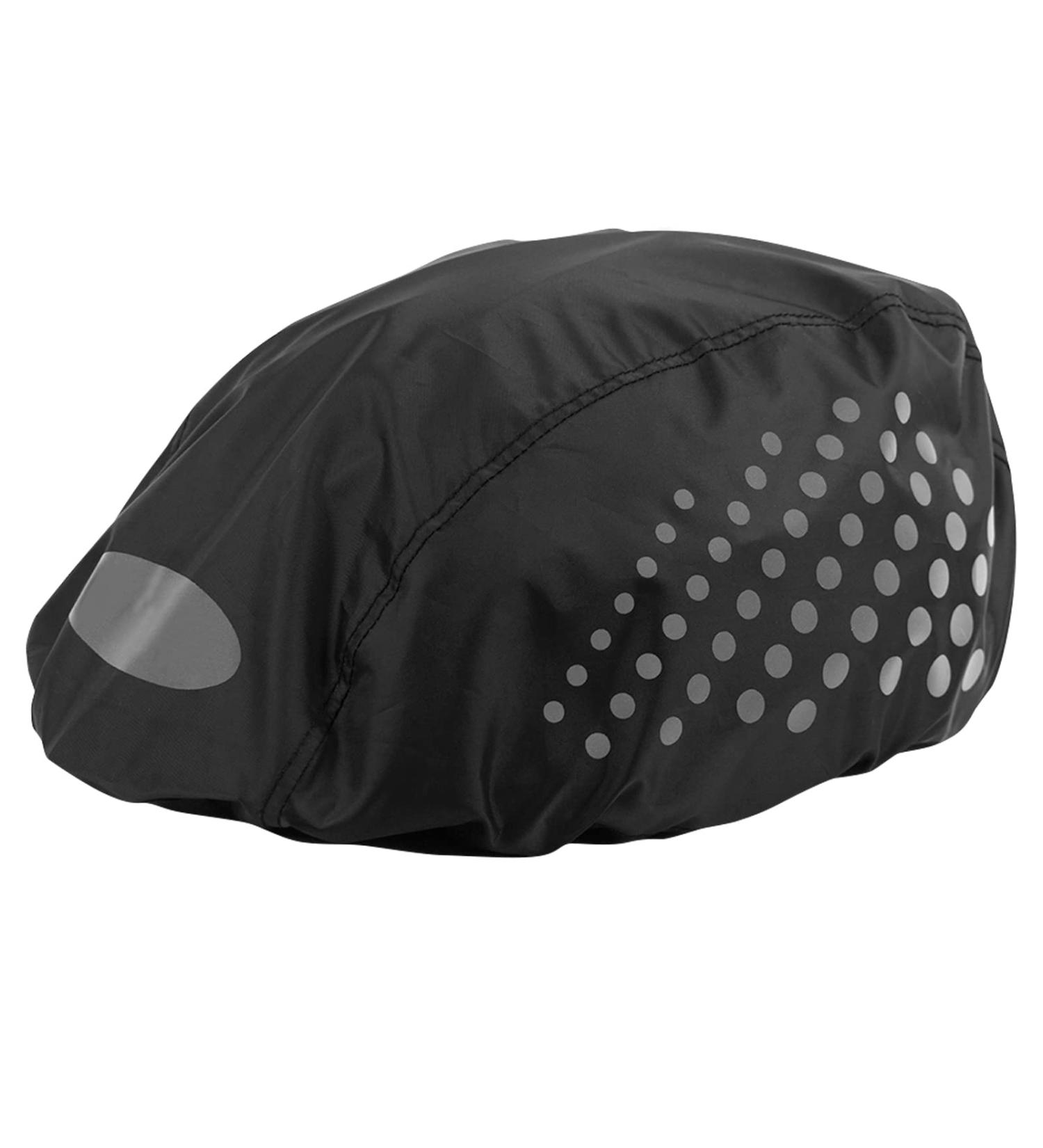 Catime Waterproof Bicycle Helmet Cover - Reflective Rain Protection for Kids & Adults - Adjustable Buckle Dustproof High Visibility Black - Buy Online on GoSupps.com