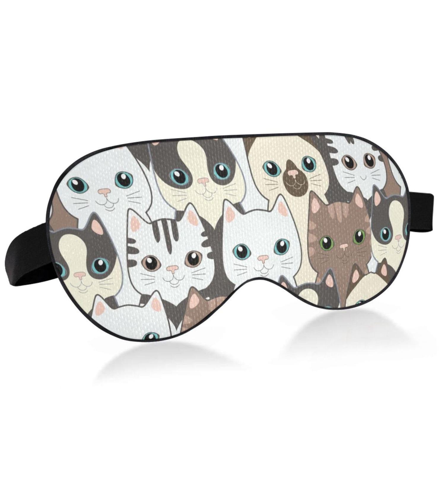 Haskirky Light Blocking Eye Mask - Adjustable Men and Women Travel Yoga Meditation Office Deep Sleep - Buy Online on GoSupps.com