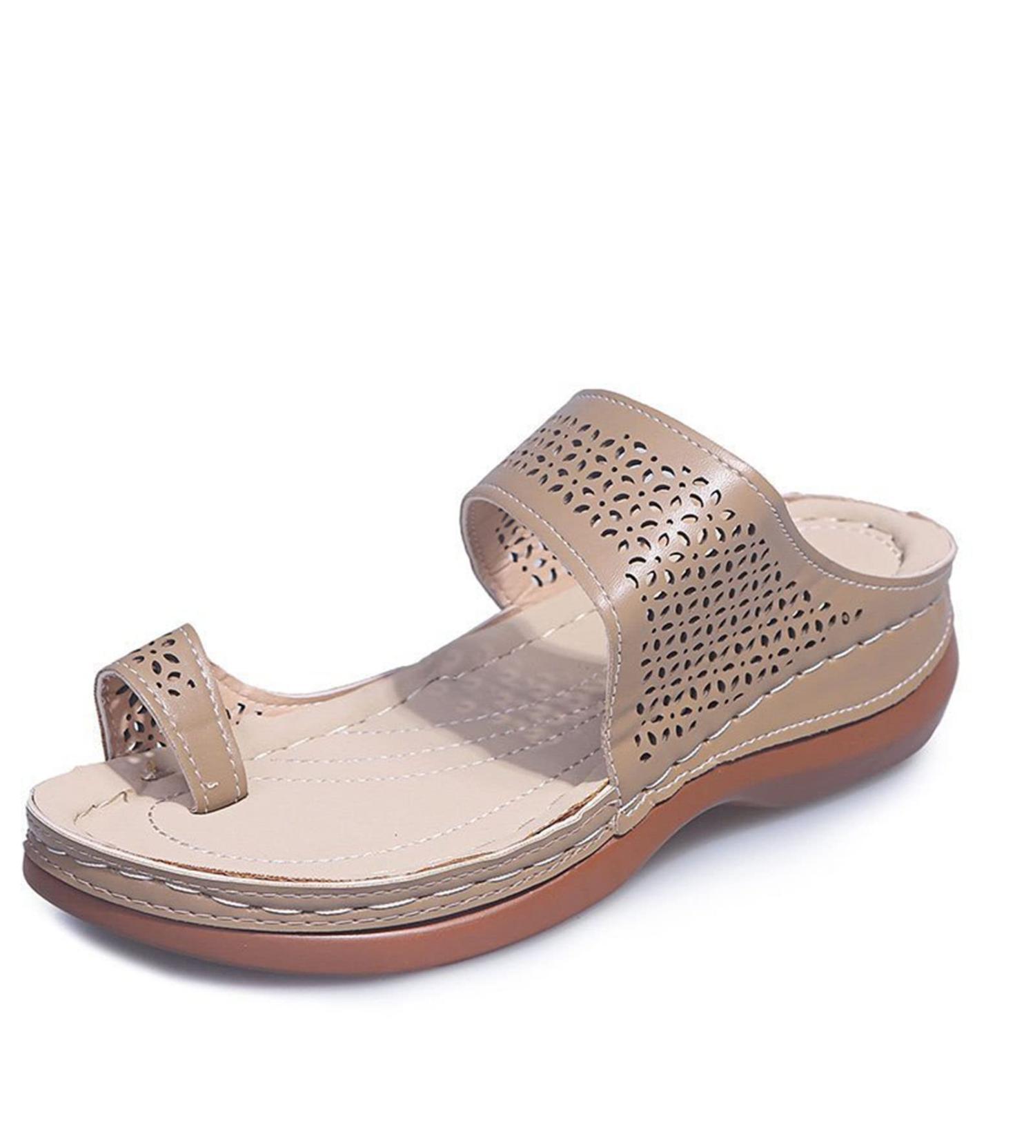 Big Toe Hallux Valgus Correction Sandals for Women - Bunion Splints for Pain Relief - Beige - Size 7 - Buy Online on GoSupps.com