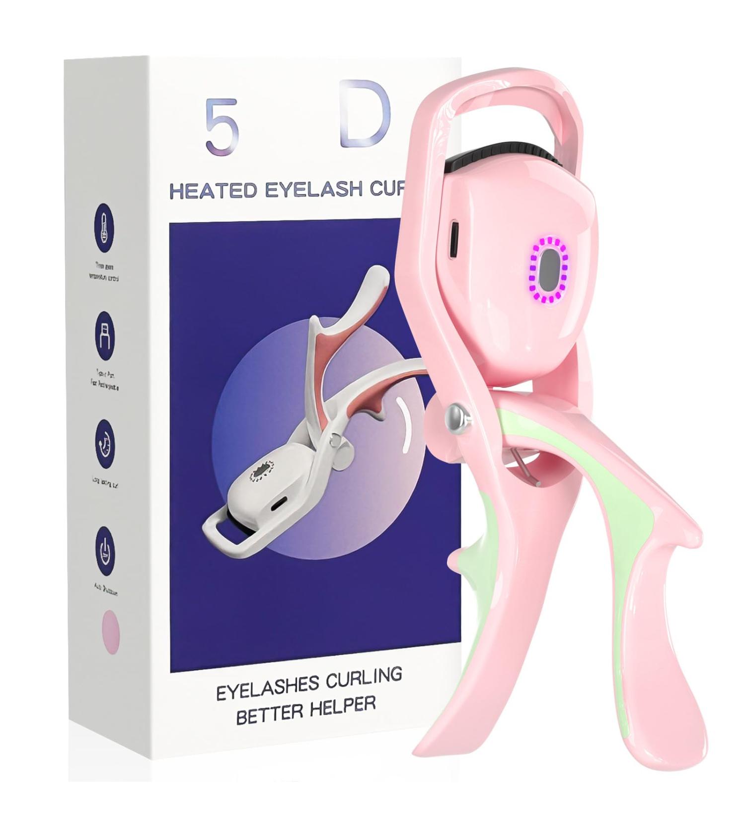 Heated Eyelash Curler | Grande Lash Lift - 3 Modes Quick Natural Curl Long-Lasting | Electric Curling Tool (Pink) - Shop Internationally - Buy Online on GoSupps.com