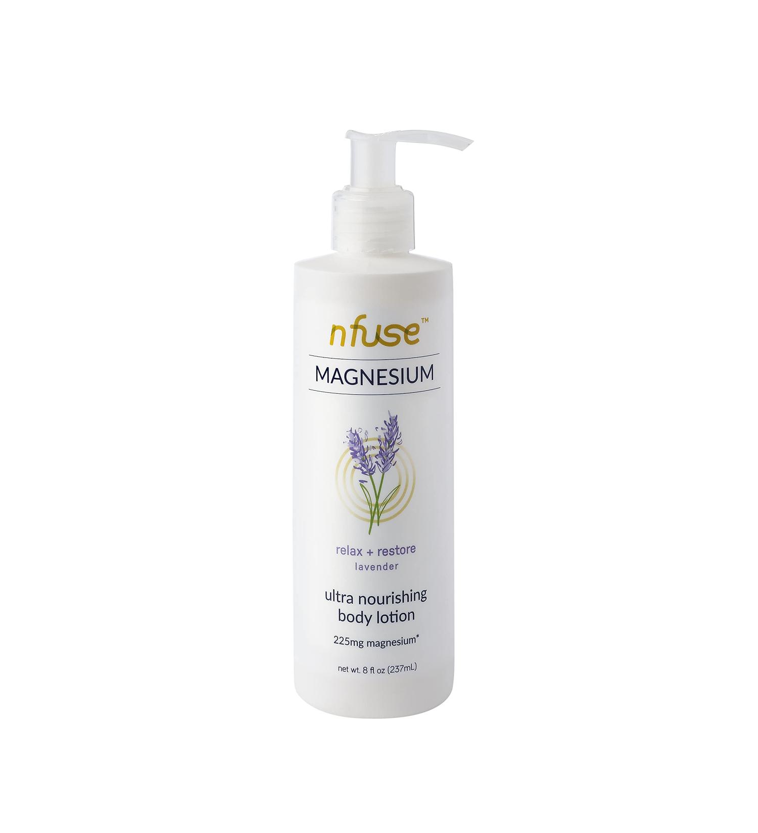 nfuse Magnesium Lotion 100% Pure with Lavender | Relax & Restore (8 oz) - Buy Online on GoSupps.com