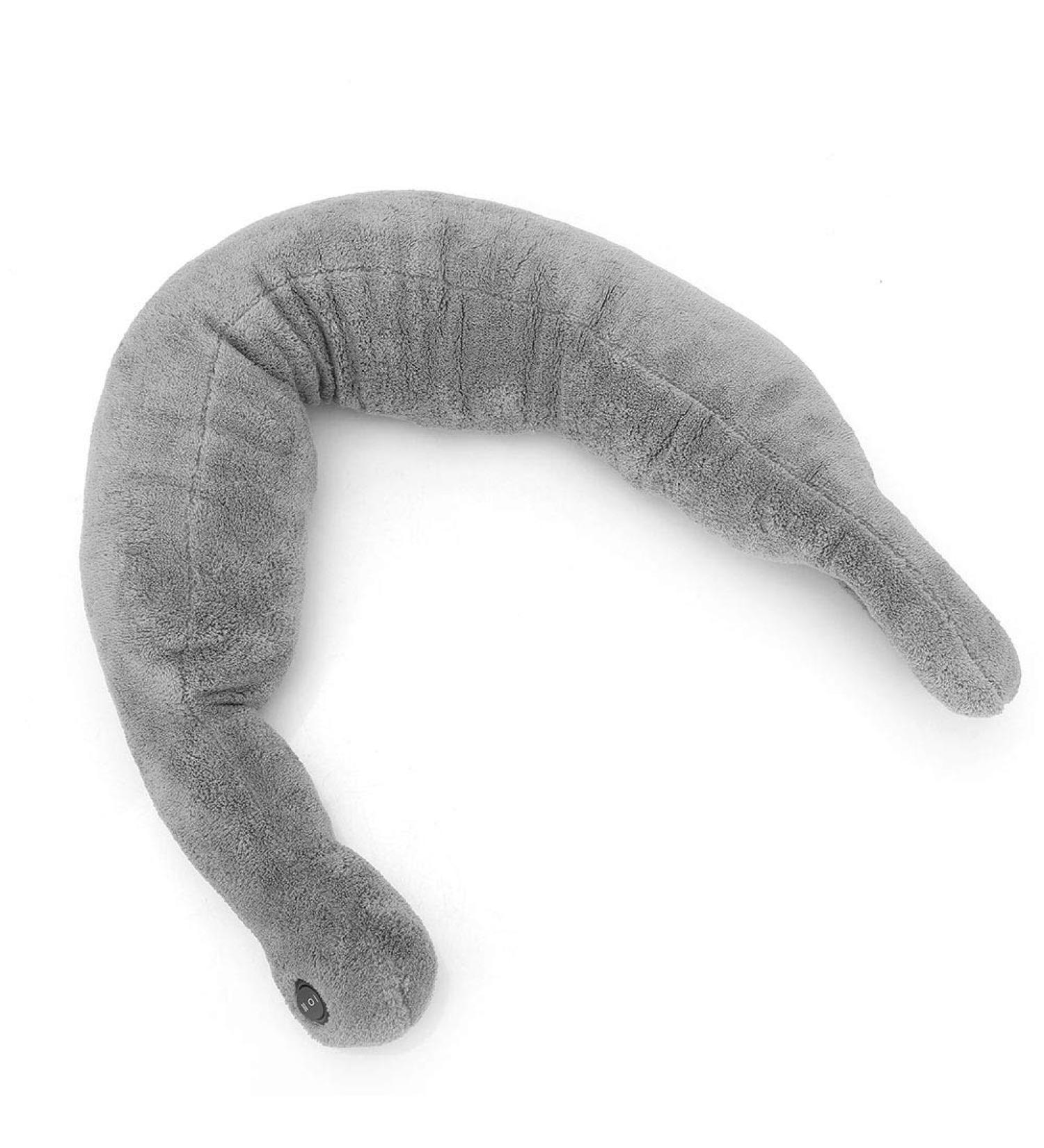 Buy Battery-Operated Vibrating Neck Massager Cushion | 2 Vibration Modes for Ultimate Relaxation - Gray - Buy Online on GoSupps.com