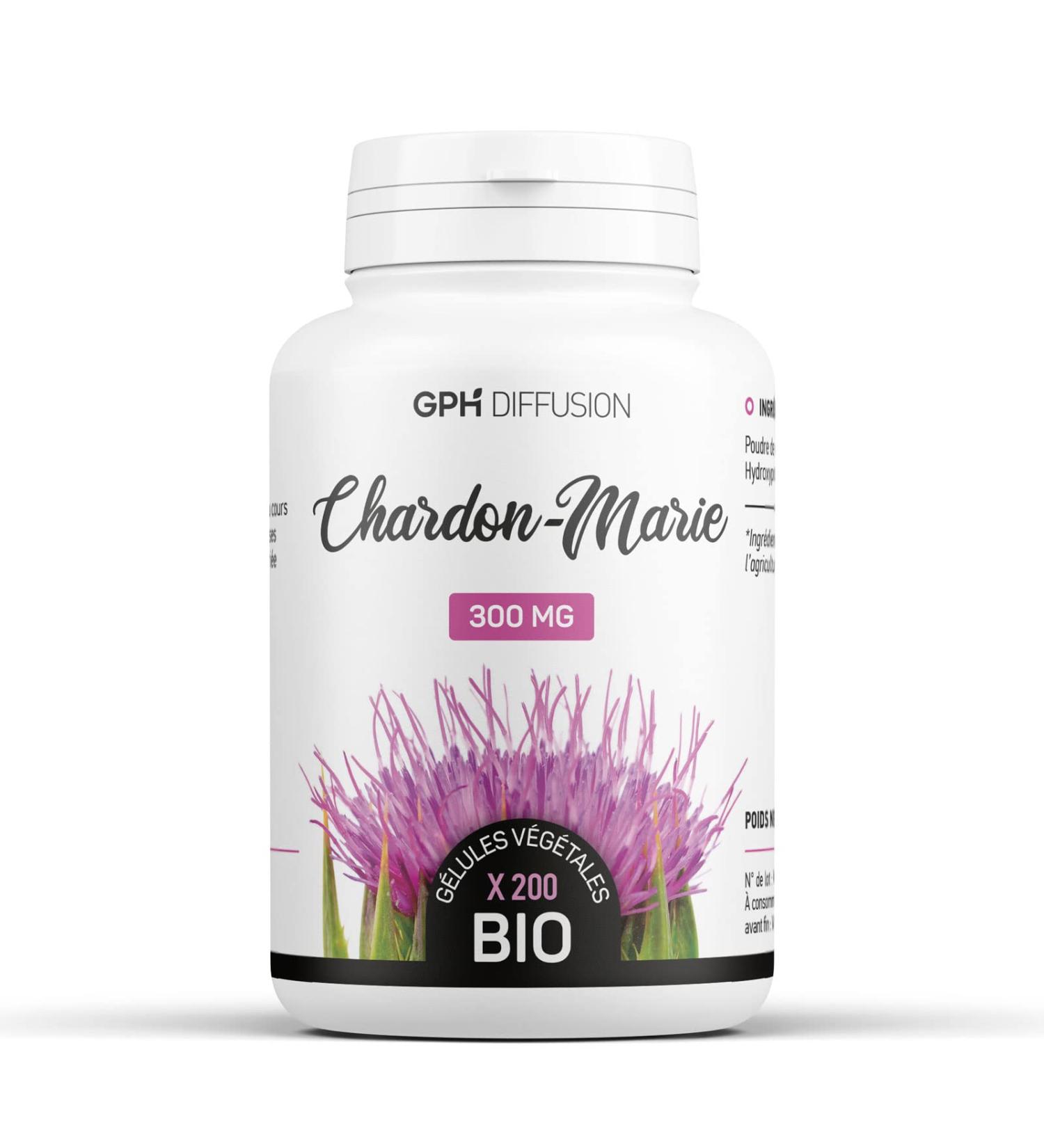 Organic Milk Thistle AB - 300mg - 200 Vegetable Capsules - Buy Online on GoSupps.com