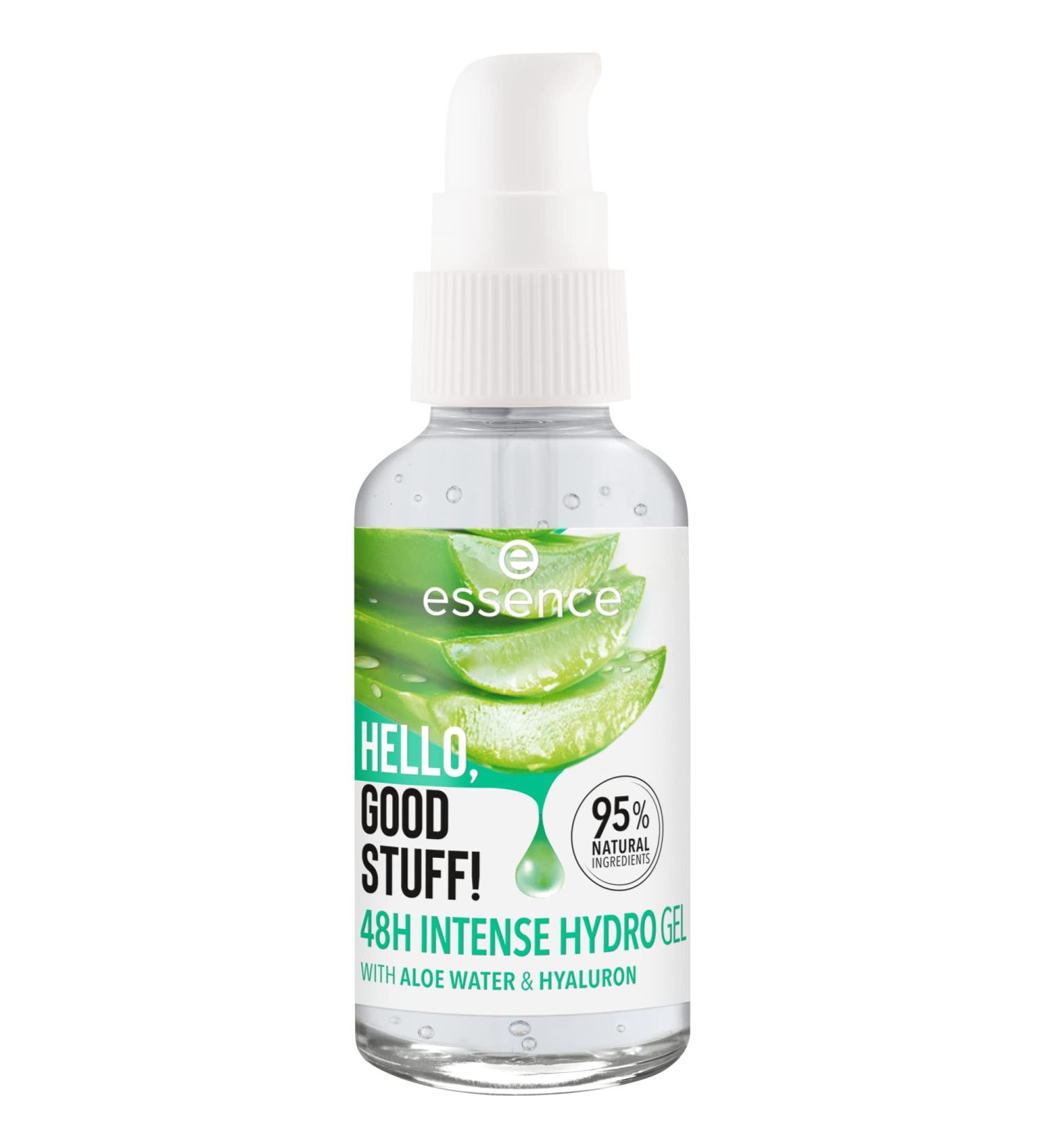  essence essence Hello Good Stuff! 48h Intense Hydro Gel Face Serum transparent hydrating smoothing nourishing natural smooth vegan oil-free alcohol-free paraben-free 3 x 30 ml - Buy Online on GoSupps.com