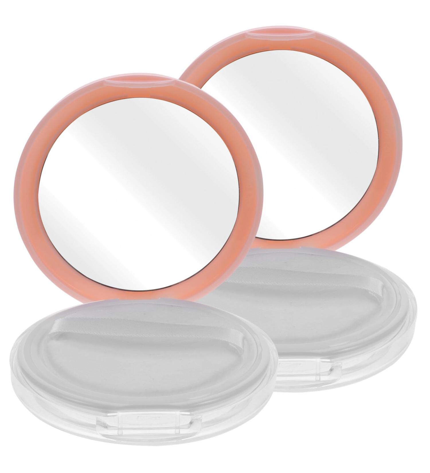 FRCOLOR 2pi ces Bo te Poudre de Maquillage R utilisable avec Miroir tui Poudre Cosm tique tanche pour Voyages et Quotidien Lot de Bo tiers Compacts Rose - Buy Online on GoSupps.com