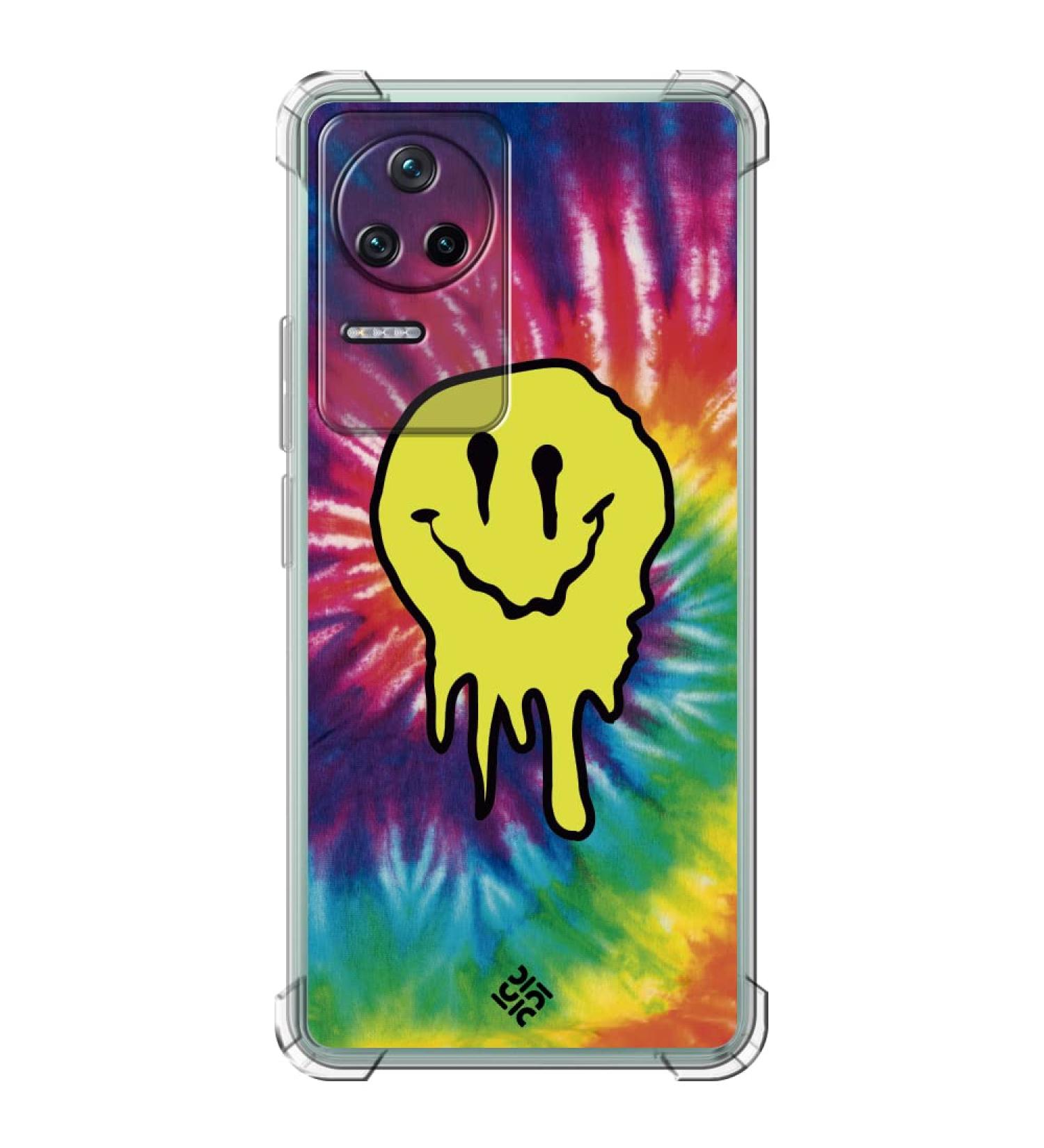 Buy Movilshop Shock-Resistant Protective Cover for Little F4 - Flexible Transparent TPU Gel Bumper Case with Reinforced Corners | Stylish Smile Swirl Motif - Buy Online on GoSupps.com